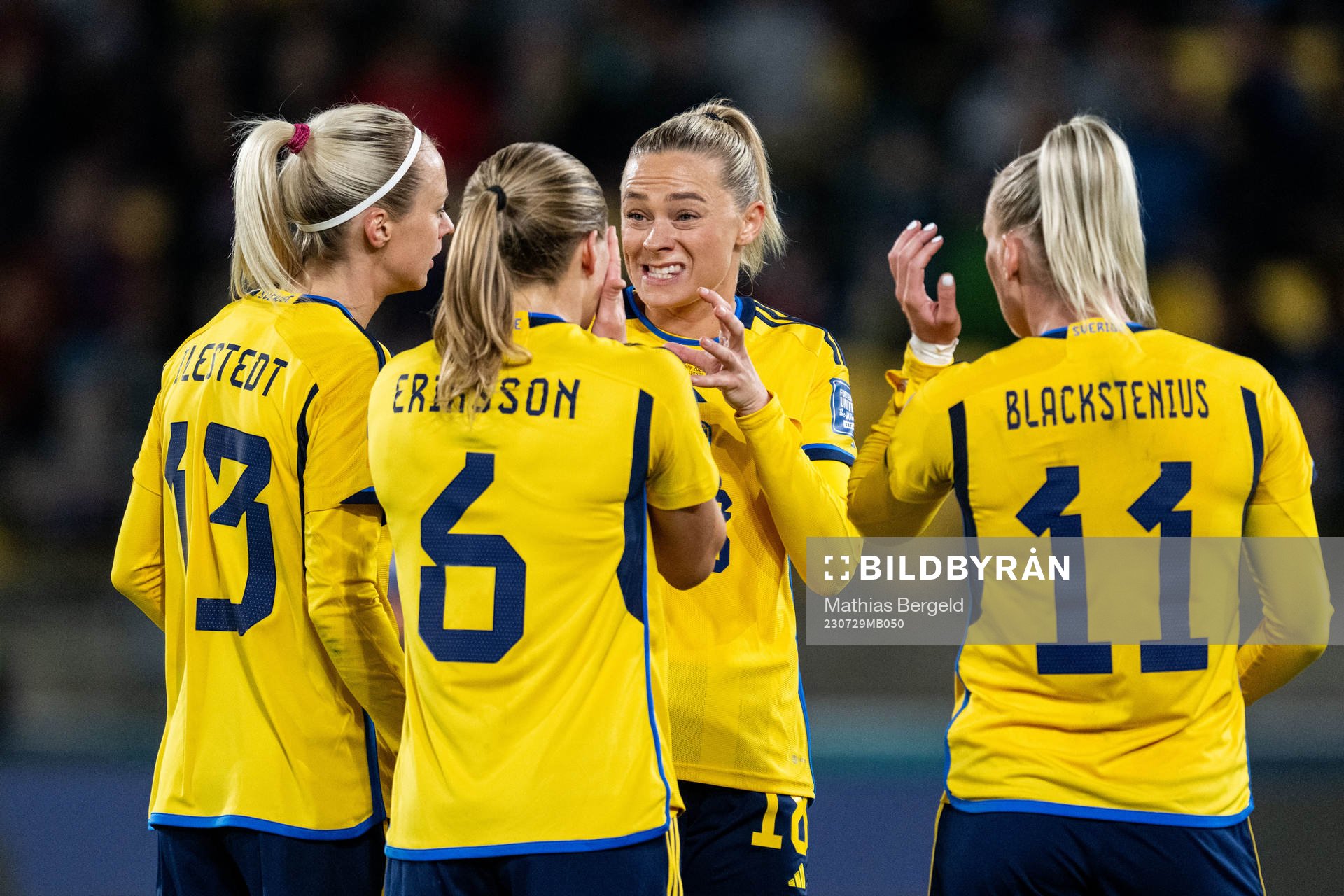 Amanda Ilestedt, Magdalena Eriksson, Fridolina Rolfö and
