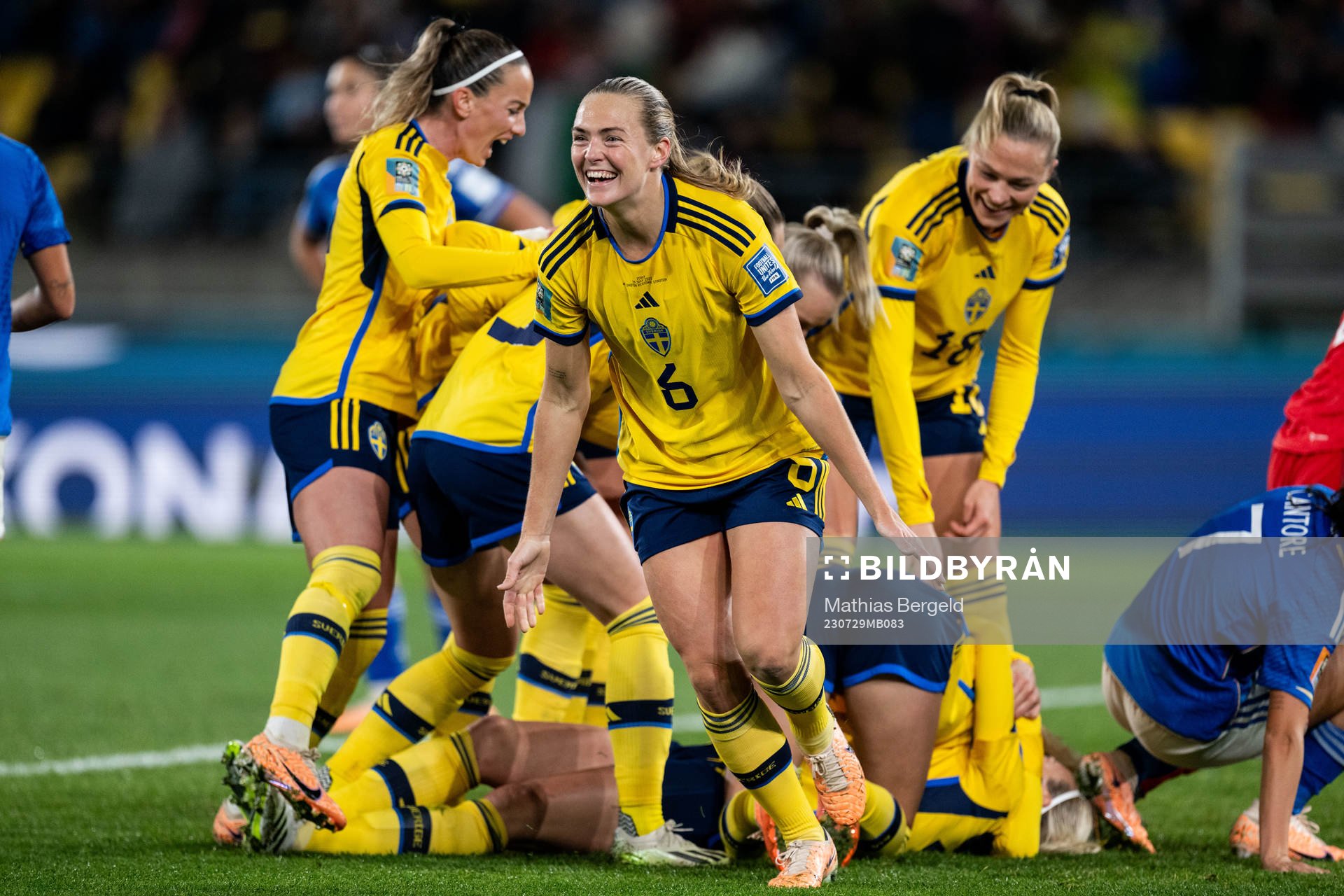 Magdalena Eriksson of Sweden celebrates