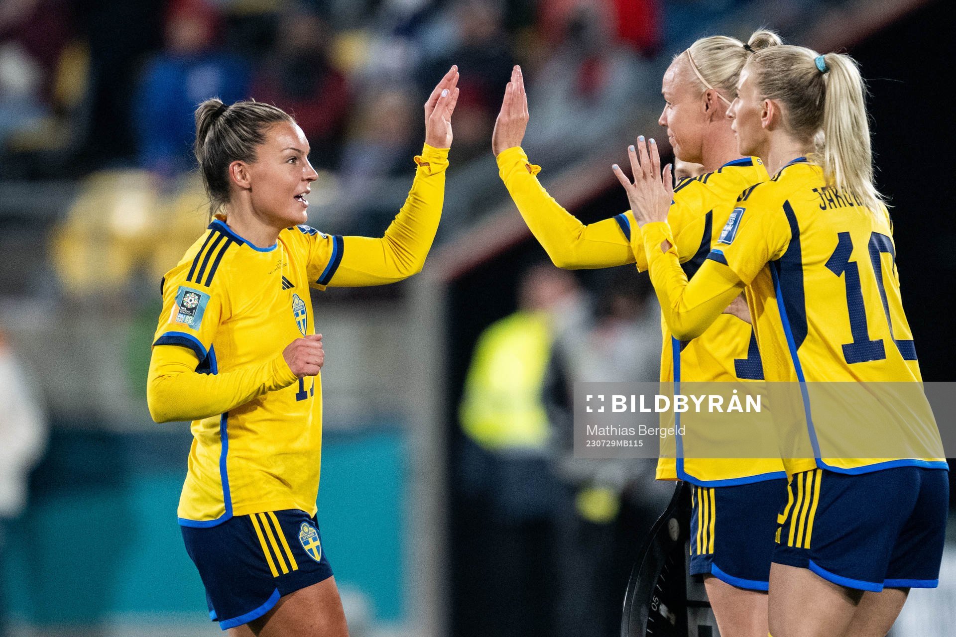 Johanna Rytting Kaneryd, Caroline Seger and Sofia Jakobsson