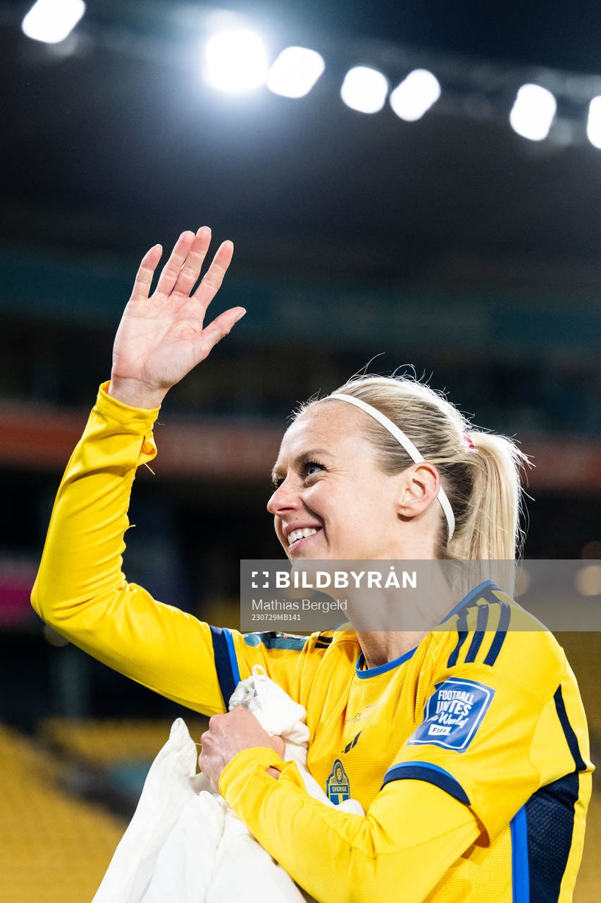 Amanda Ilestedt of Sweden celebrates