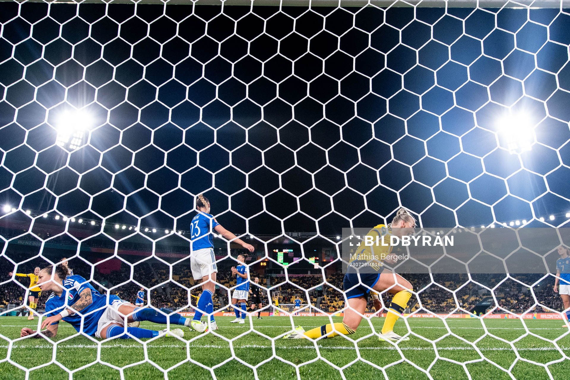 Stina Blackstenius of Sweden celebrates