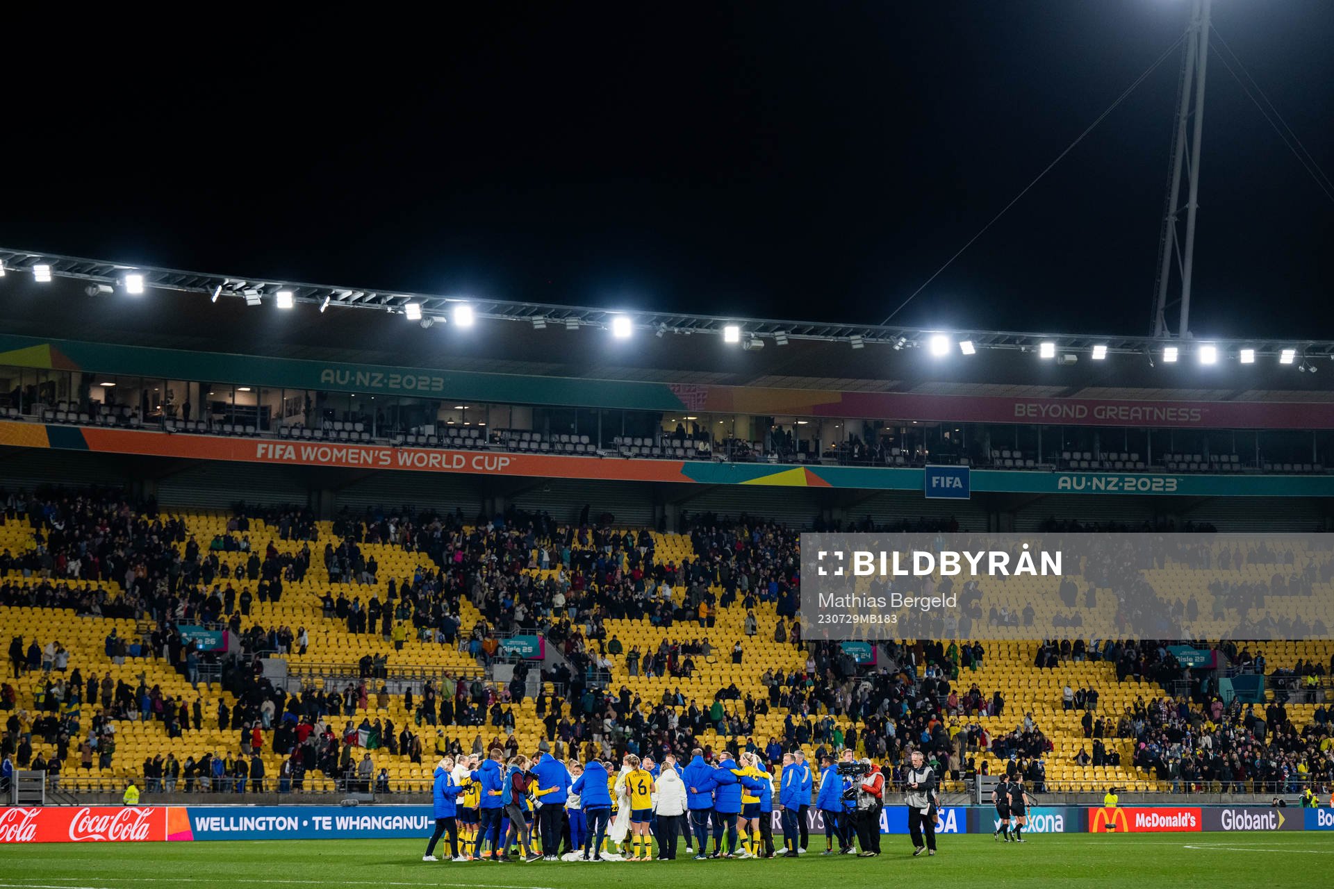 The Swedish team gather