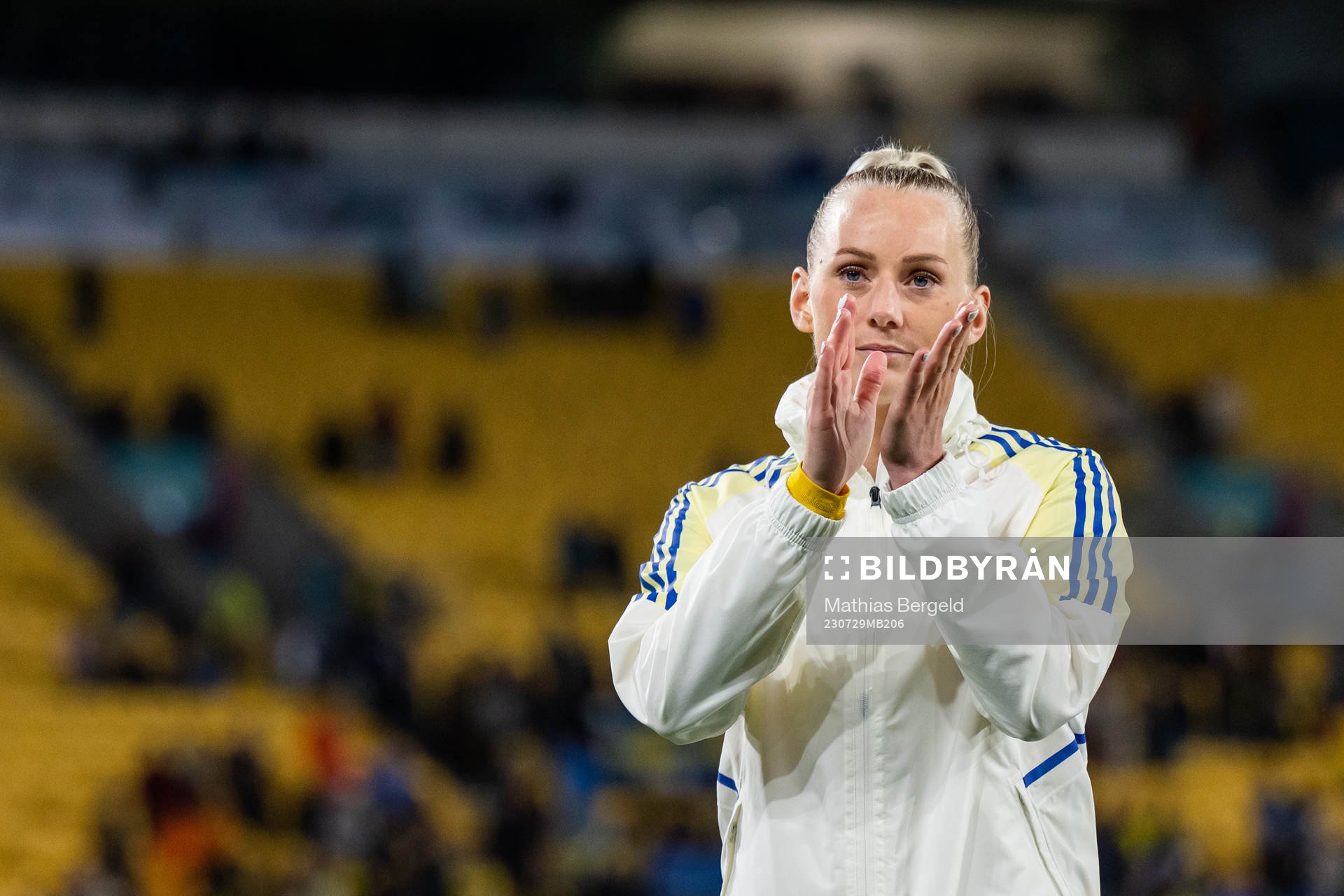 Stina Blackstenius of Sweden celebrates