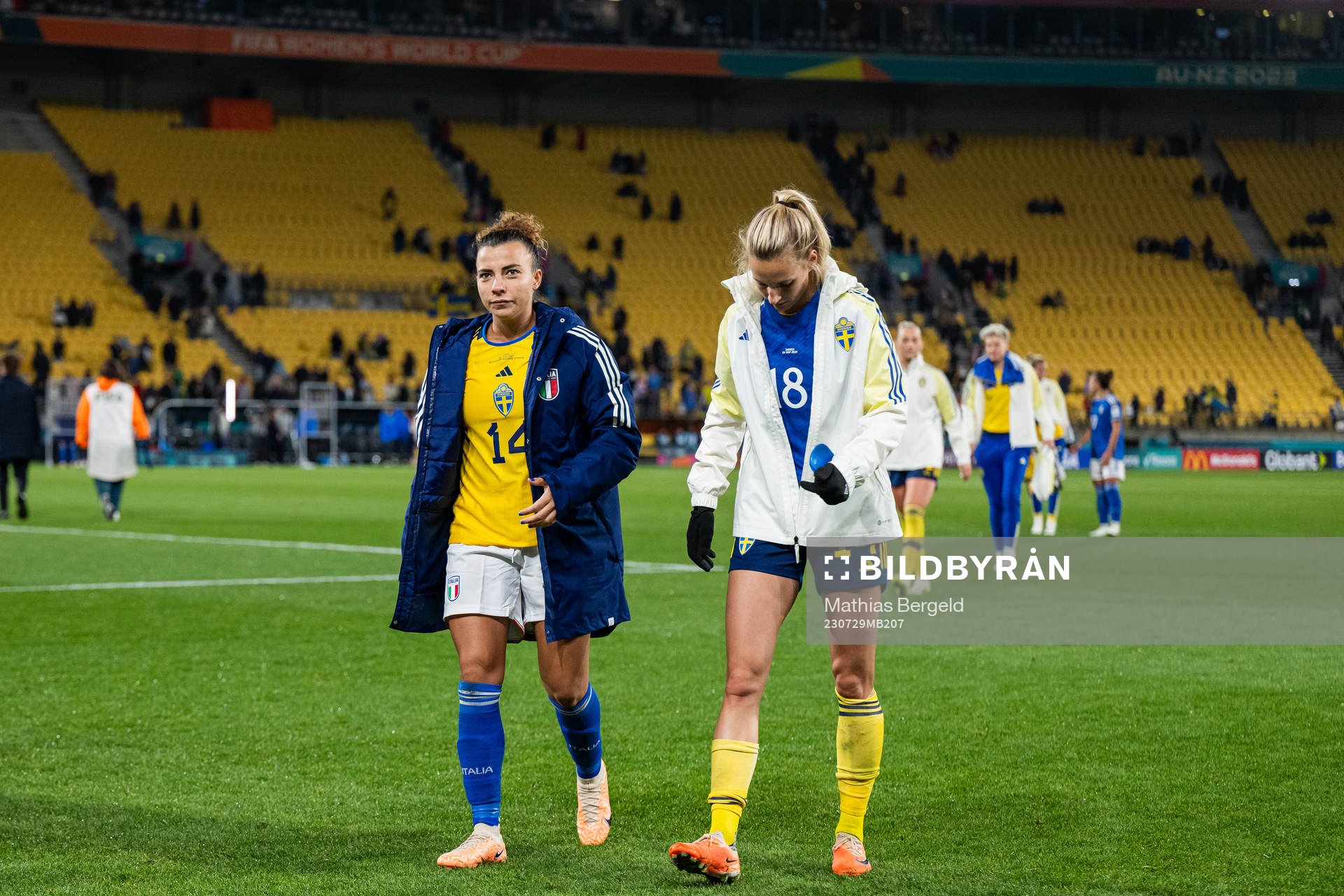 Arianna Caruso of Italy and Nathalie Björn of Sweden