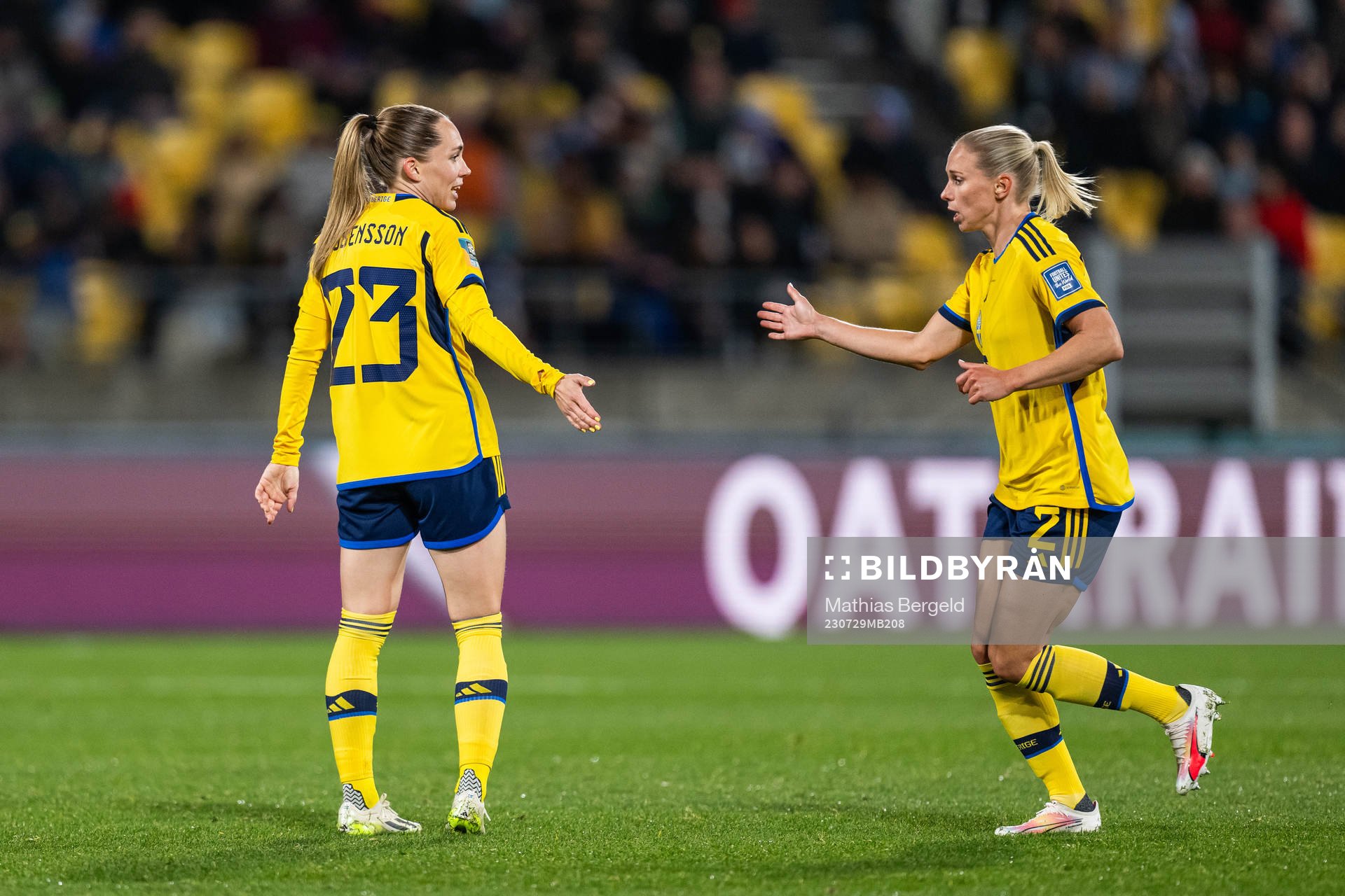 Elin Rubensson and Jonna Andersson of Sweden