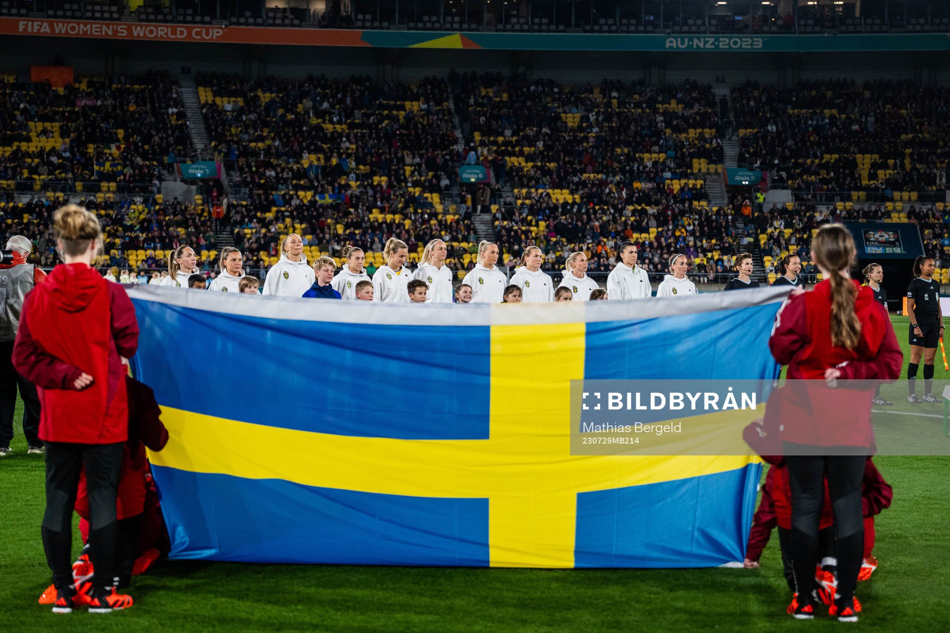 Players of Sweden at line-up
