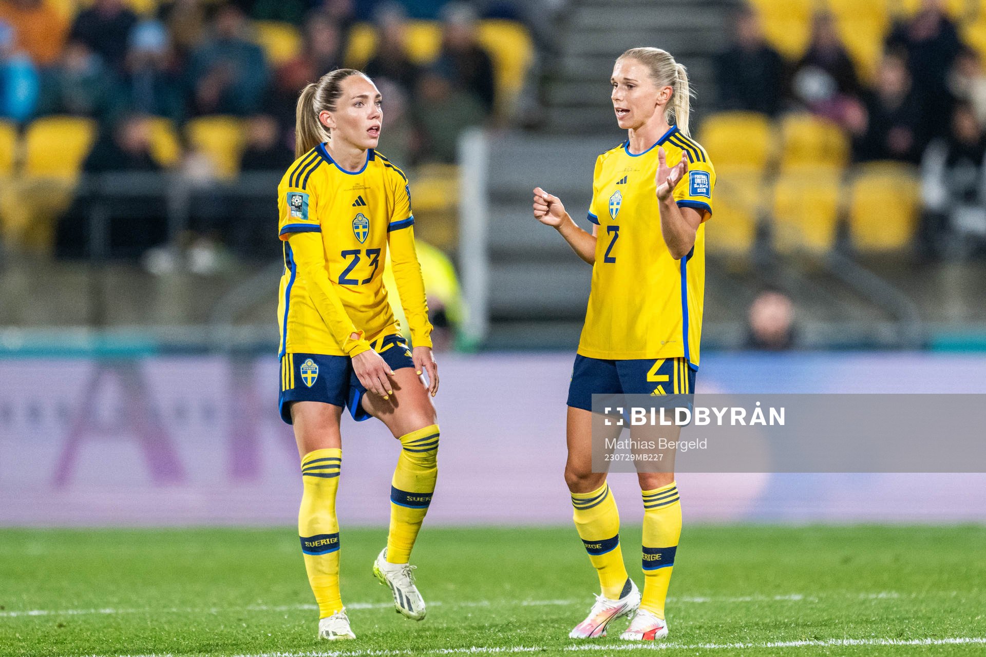 Elin Rubensson and Jonna Andersson of Sweden