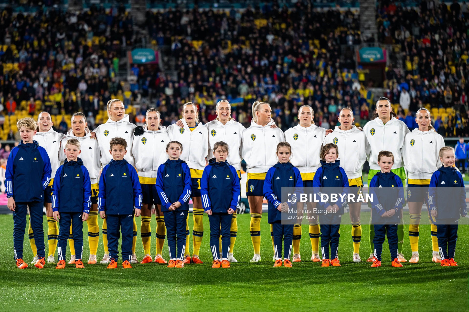 Players of Sweden at line-up