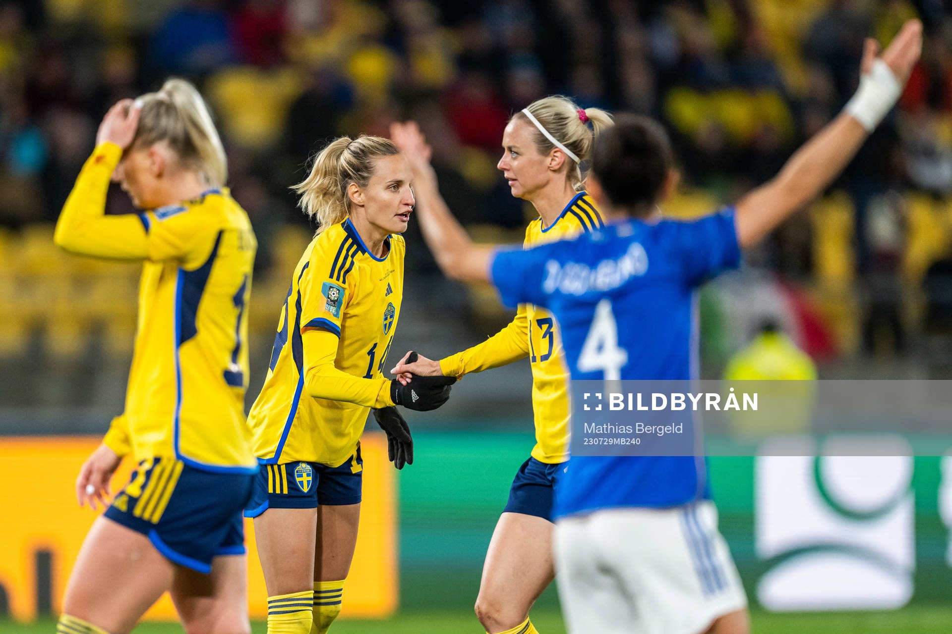 Nathalie Björn and Amanda Ilestedt of Sweden
