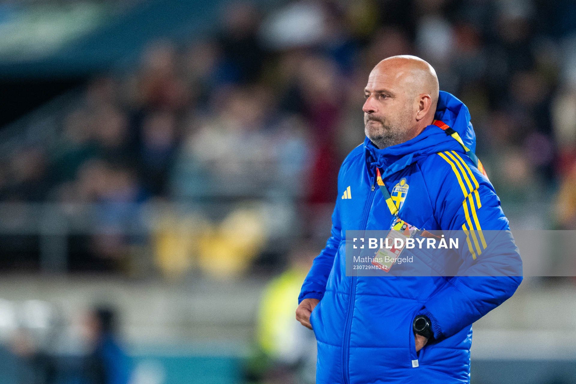 Assistant coach Magnus Wikman of Sweden