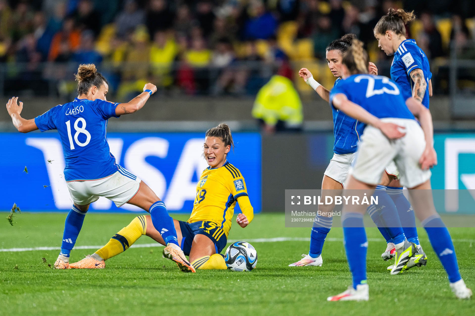 Arianna Caruso of Italy and Johanna Rytting Kaneryd of