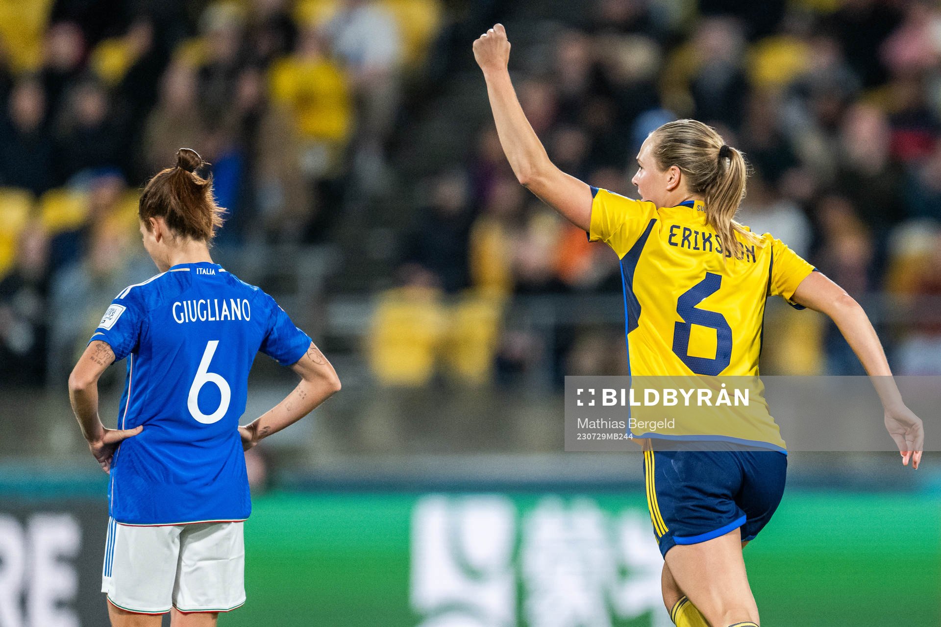 Magdalena Eriksson of Sweden celebrates
