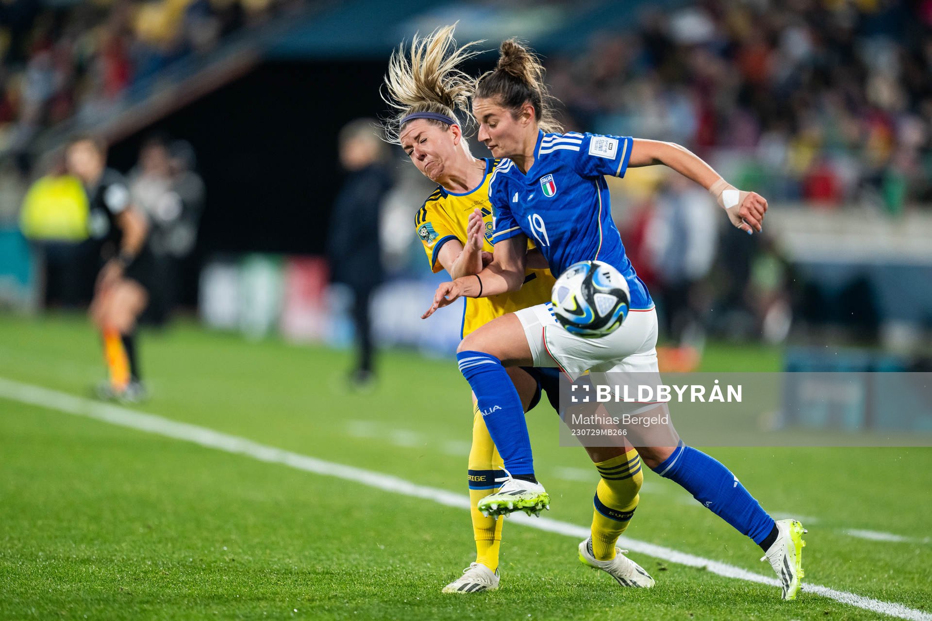 Olivia Schough of Sweden and Martina Lenzini of Italy