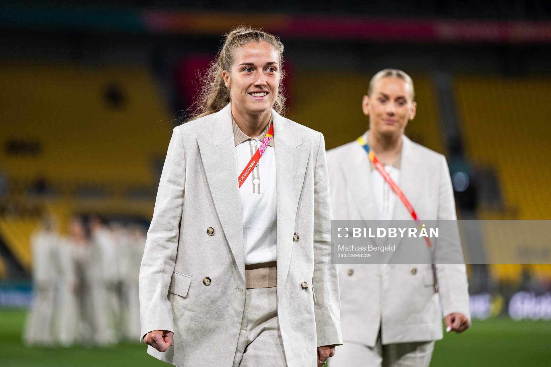 Filippa Angeldahl and Stina Blackstenius of Sweden