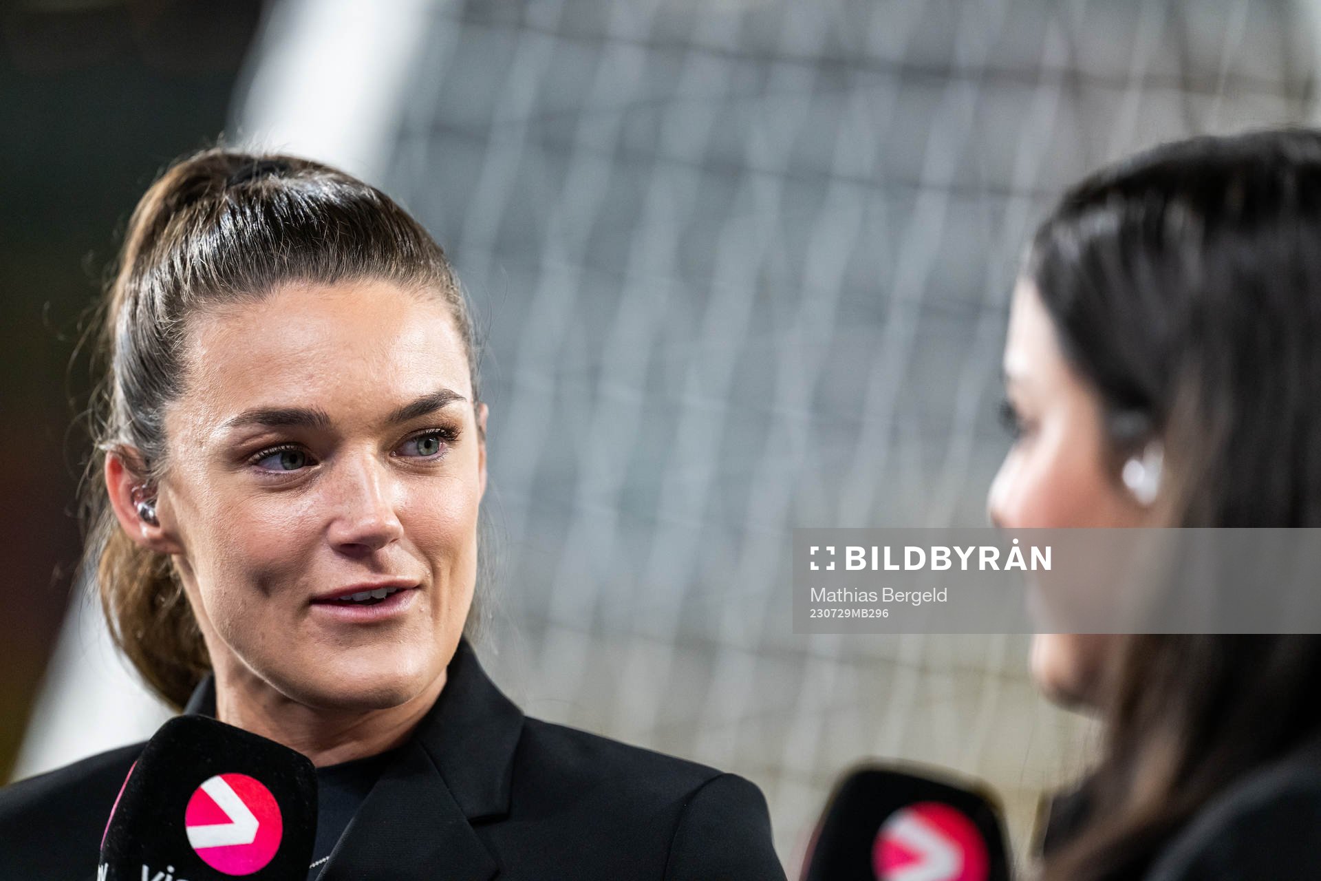 Saga Fredriksson of Swedish broadcaster Viaplay