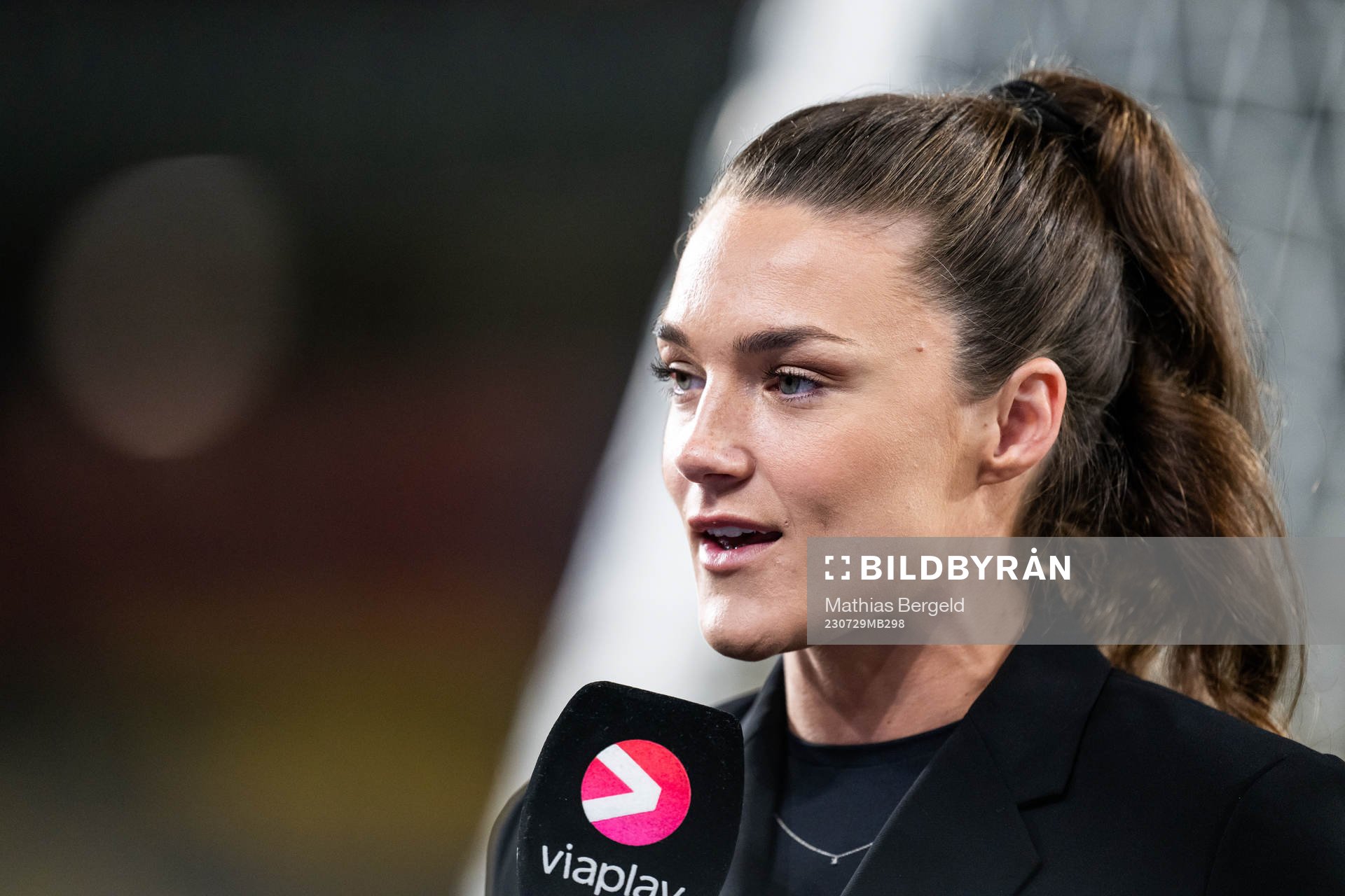Saga Fredriksson of Swedish broadcaster Viaplay