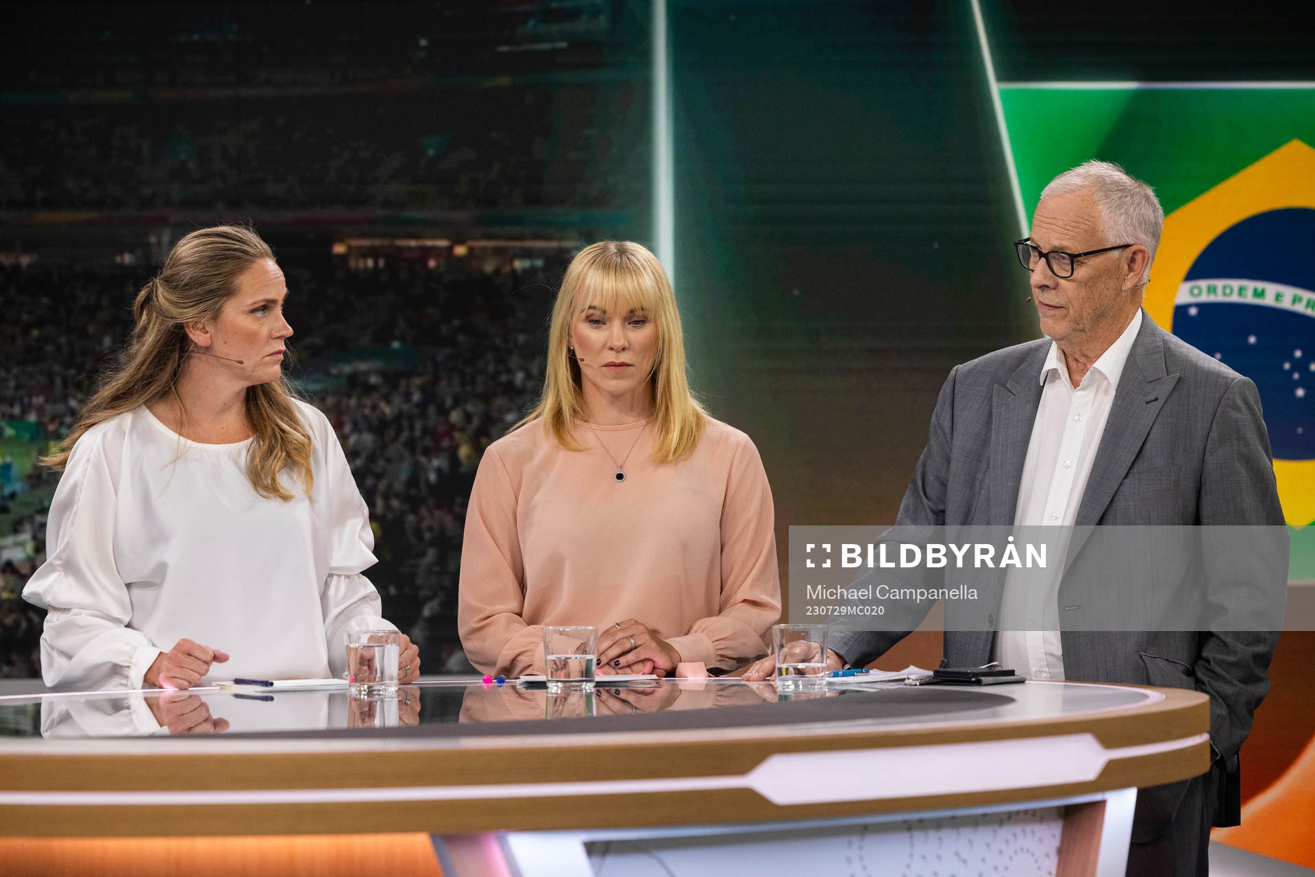 Lisa Dahlkvist, Johanna Frisk, och Lars Lagerbäck