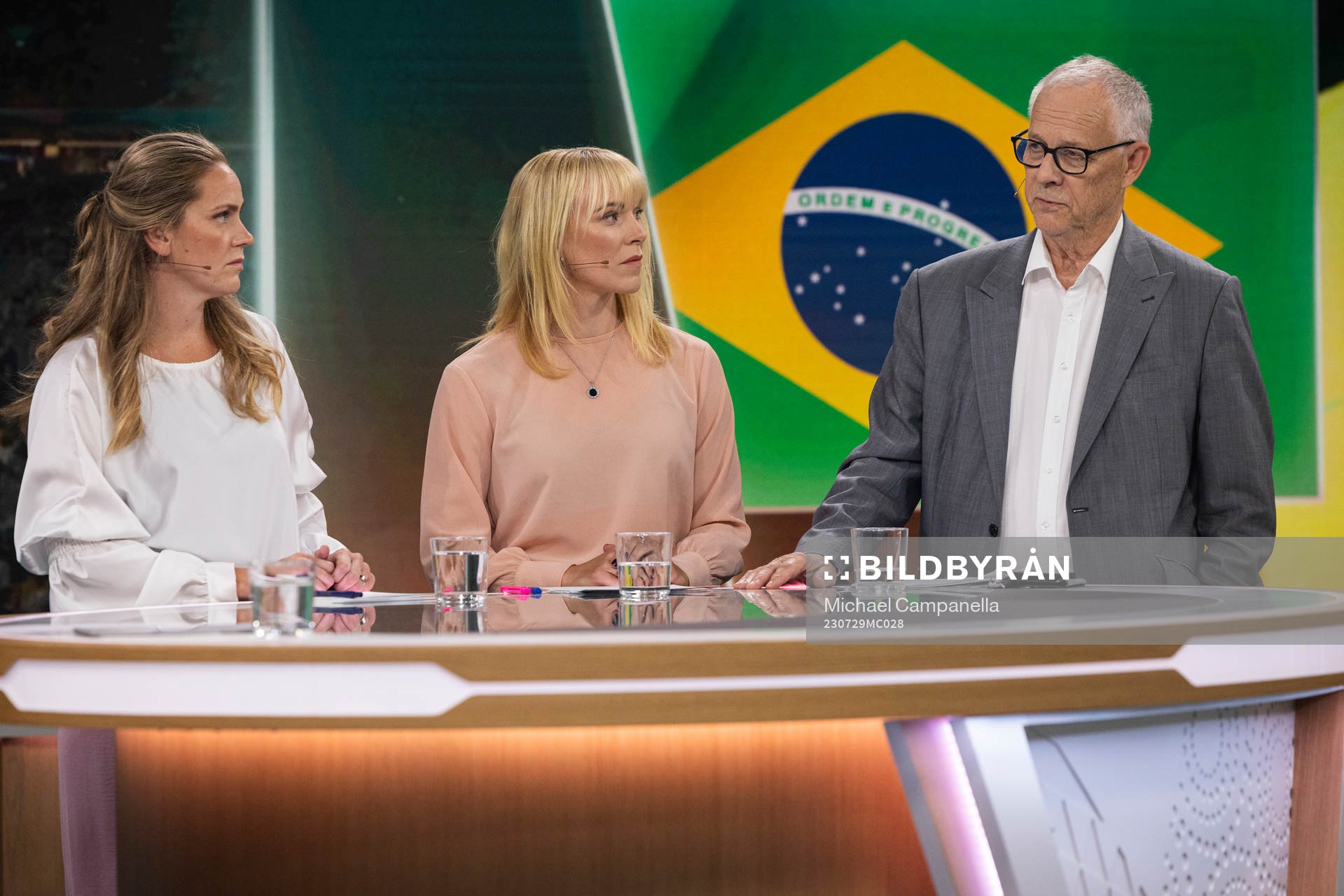 Lisa Dahlkvist, Johanna Frisk, och Lars Lagerbäck