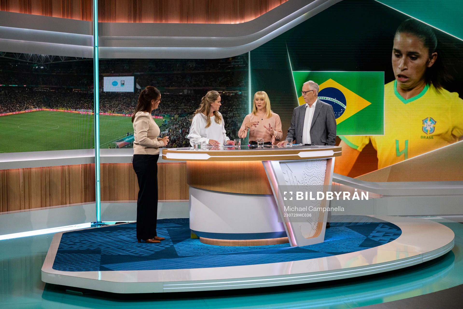 Suzanne Sjögren, Lisa Dahlkvist, Johanna Frisk, och Lars