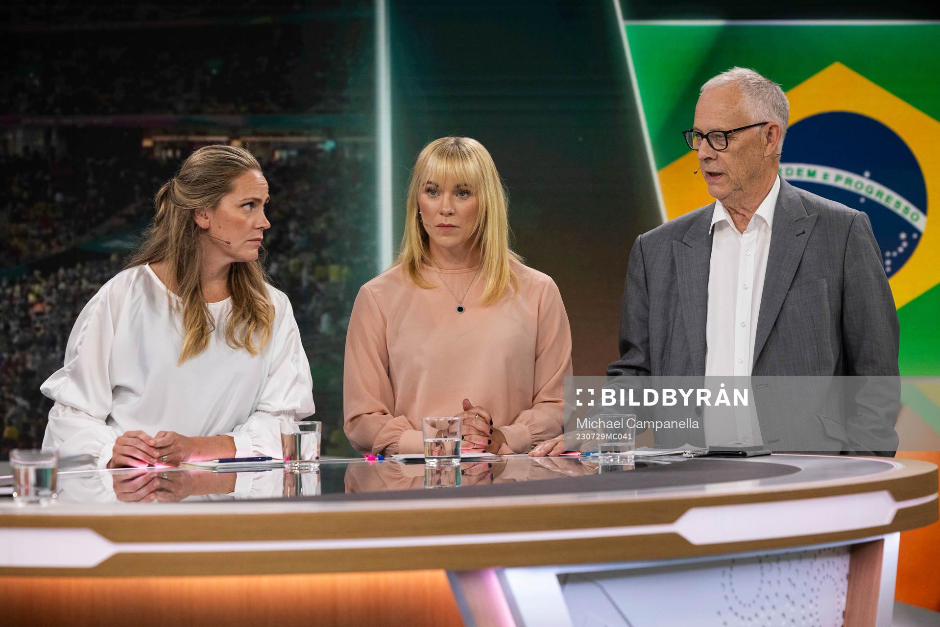 Lisa Dahlkvist, Johanna Frisk, och Lars Lagerbäck