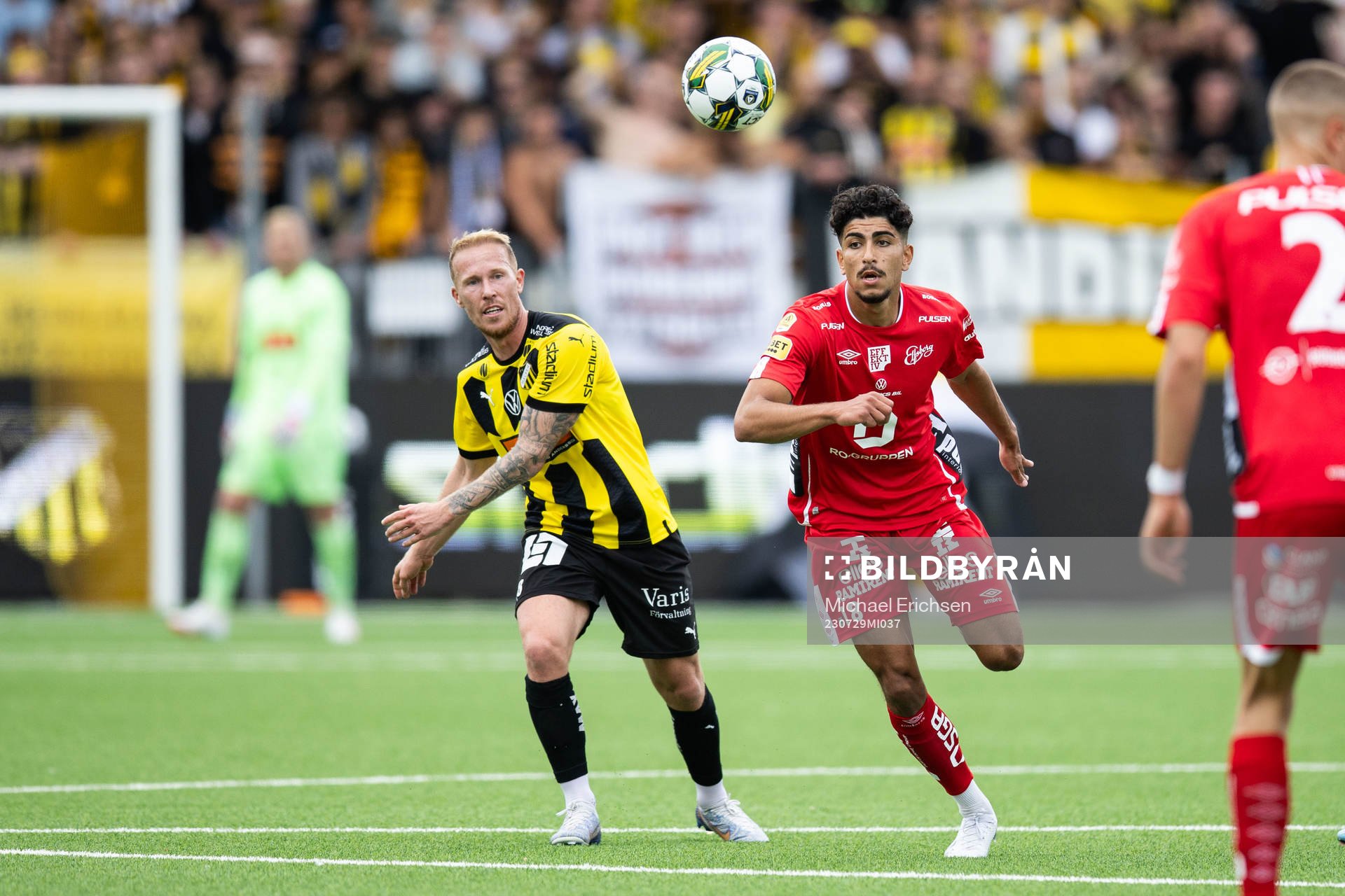 Häckens Mikkel Rygaard Jensen och Elfsborgs Ahmed Qasem