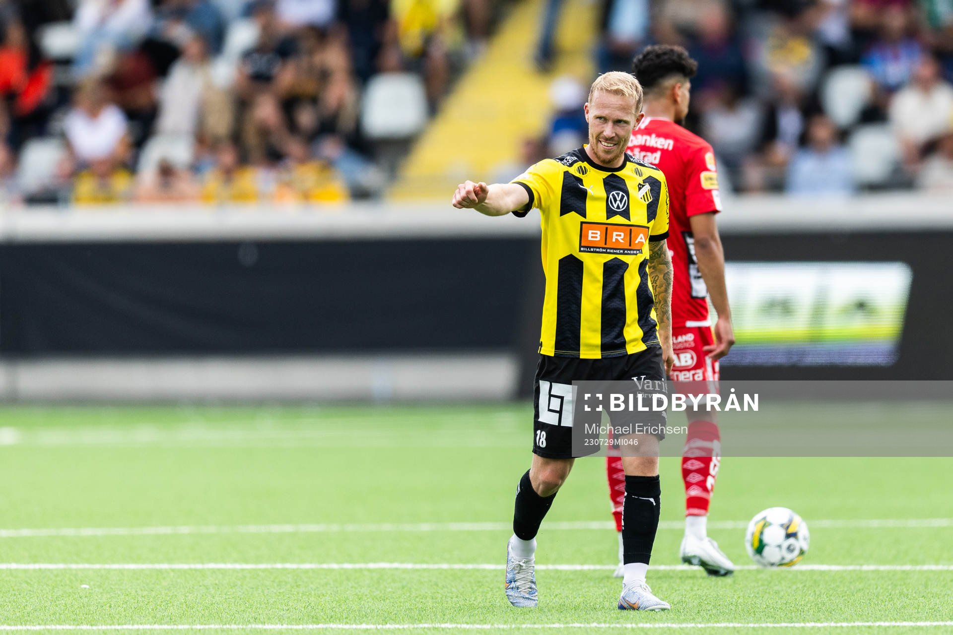 Häckens Mikkel Rygaard Jensen jublar