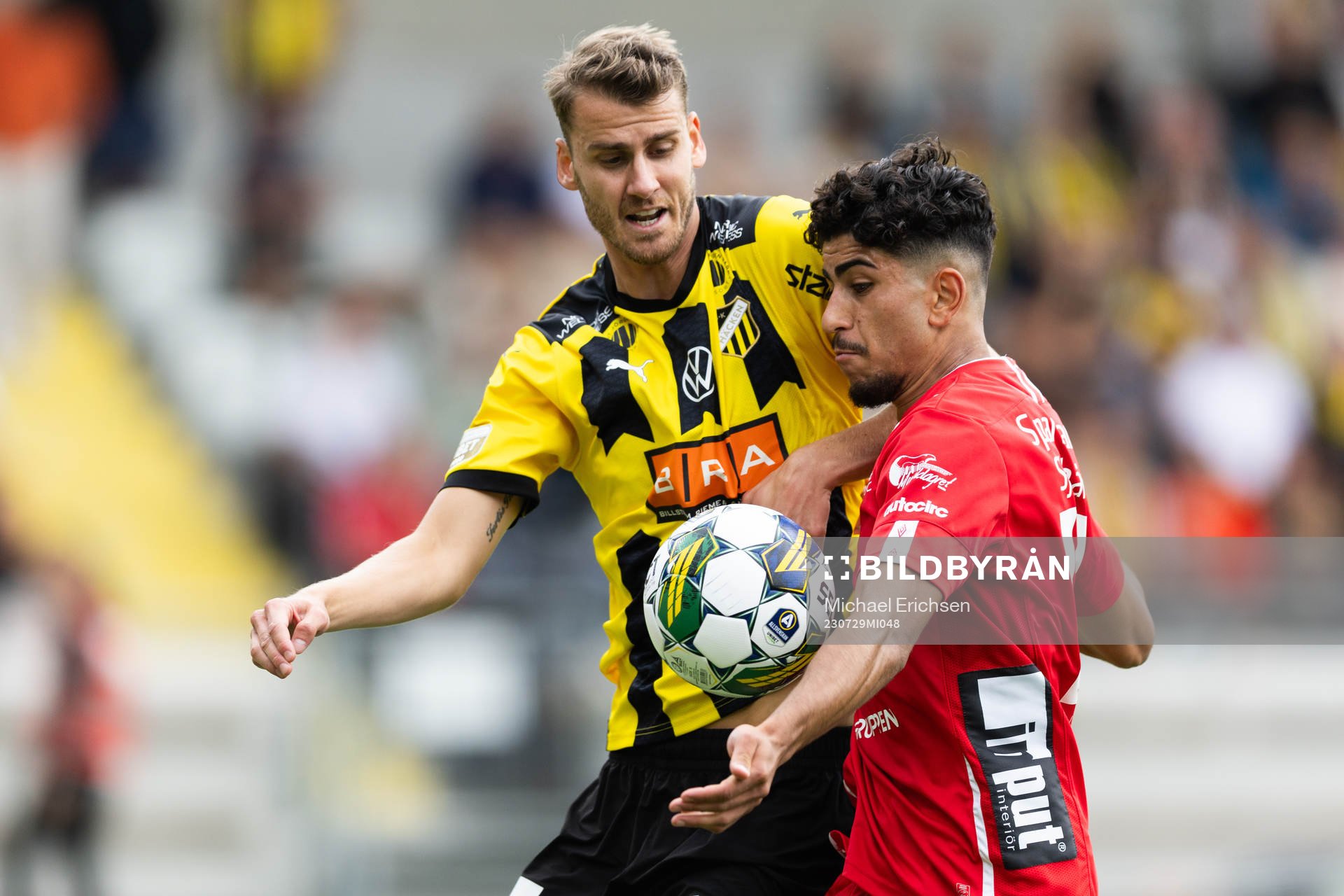 Häckens Johan Hammar och Elfsborgs Ahmed Qasem