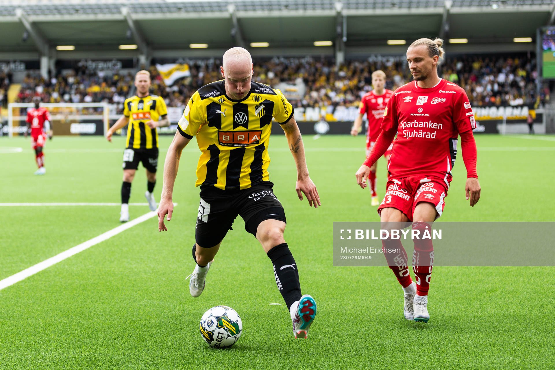 Häckens Valgeir Lunddal och Elfsborgs Niklas Hult