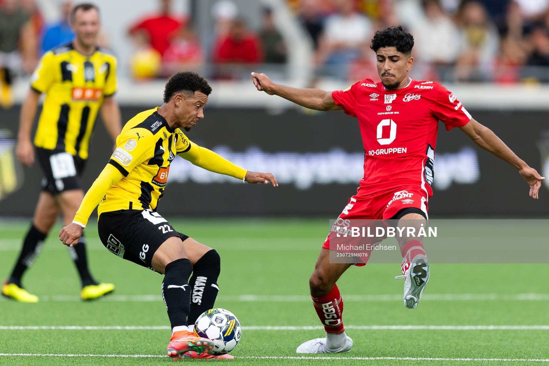Häckens Tobias Sana och Elfsborgs Ahmed Qasem