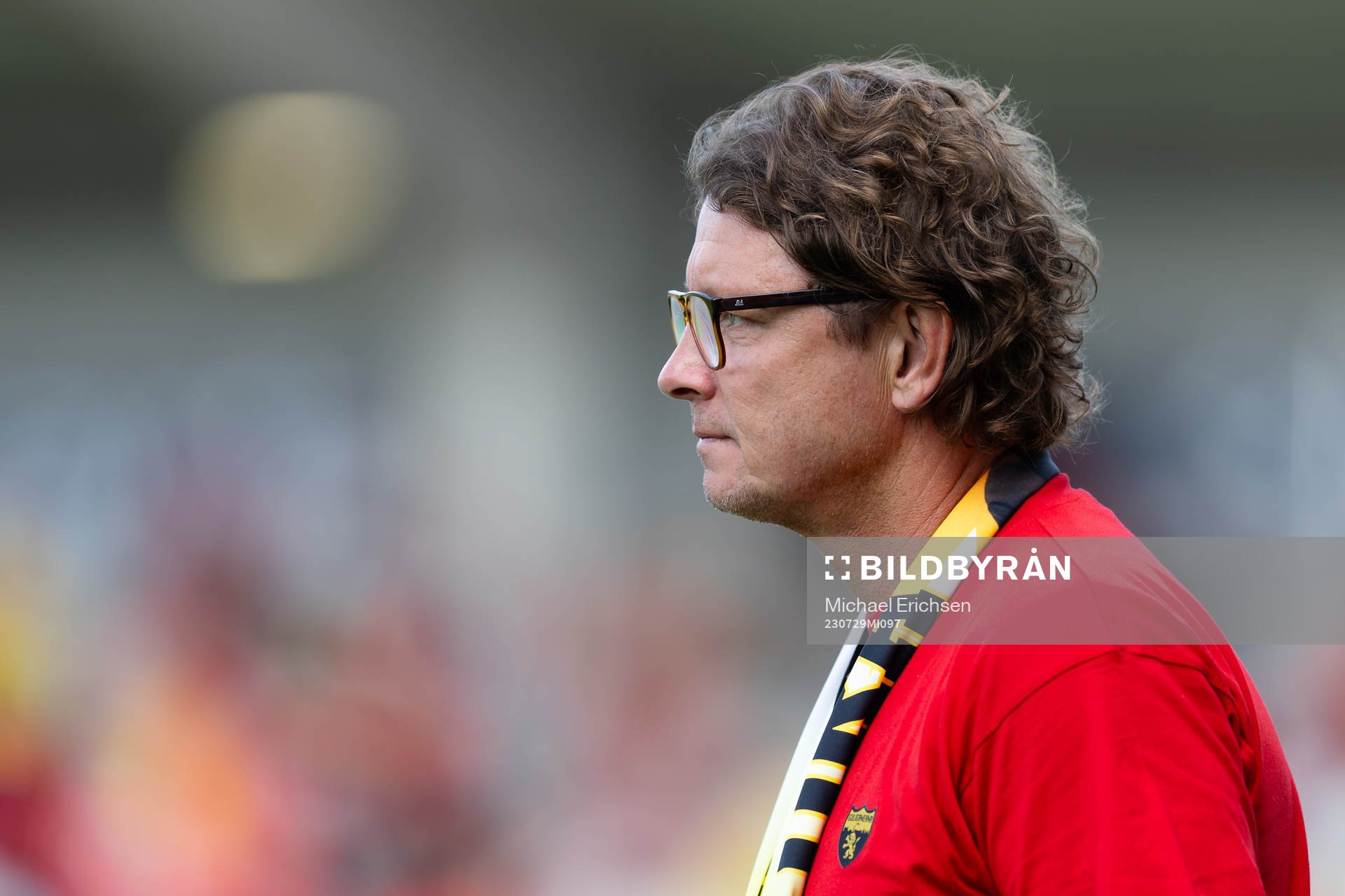 Elfsborgs klubbchef Stefan Andreasson innan fotbollsmatchen