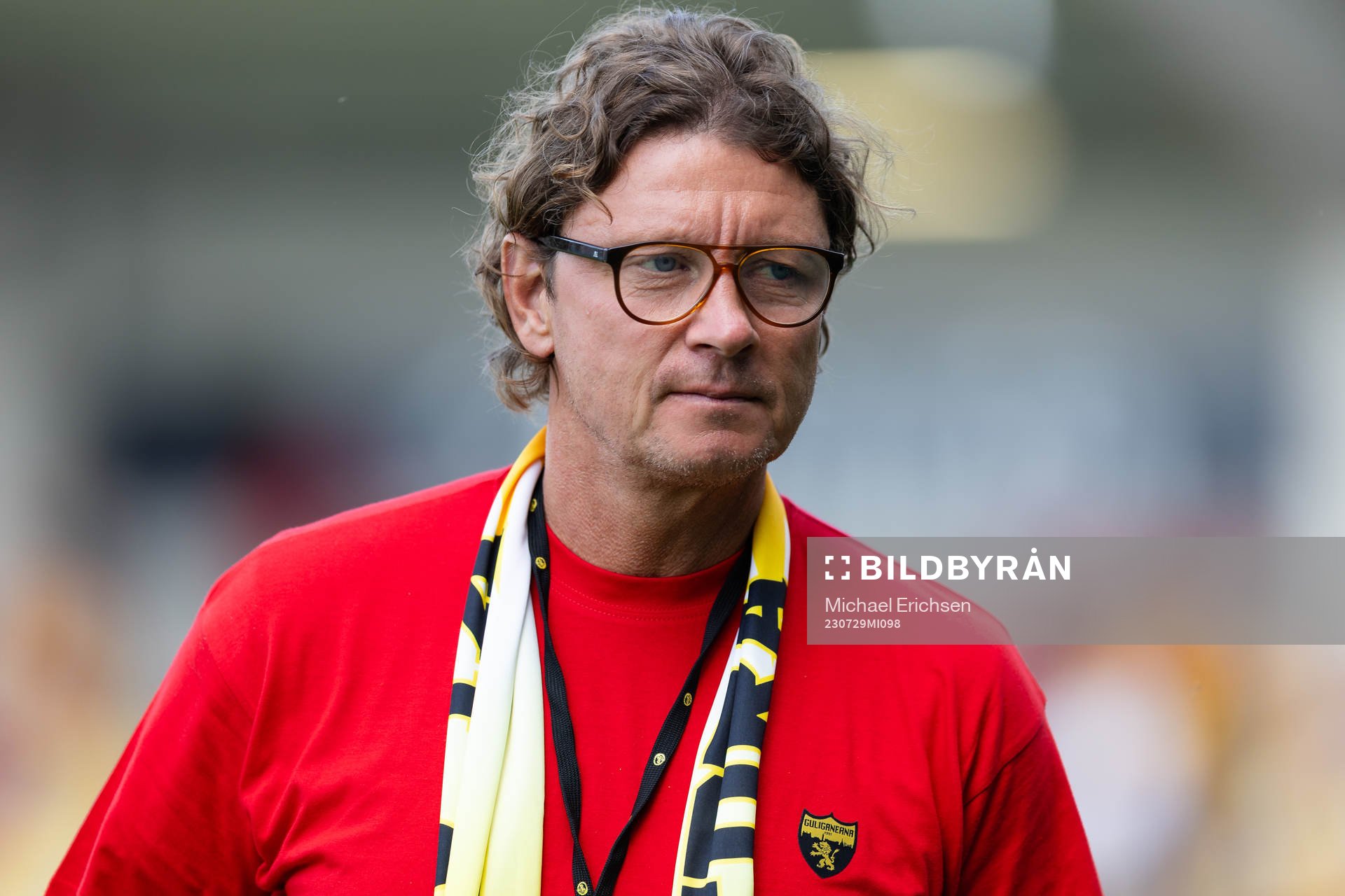Elfsborgs klubbchef Stefan Andreasson innan fotbollsmatchen
