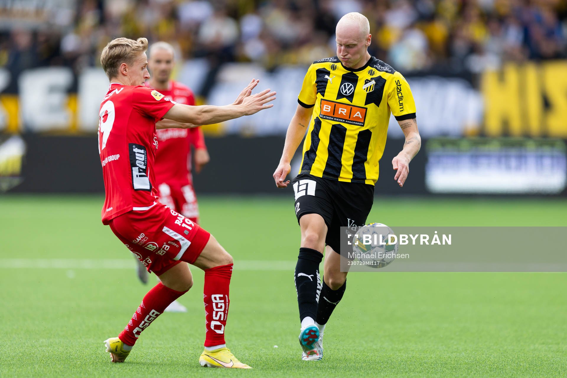 Elfsborgs Jeppe Møldrup Okkels och Häckens Valgeir Lunddal