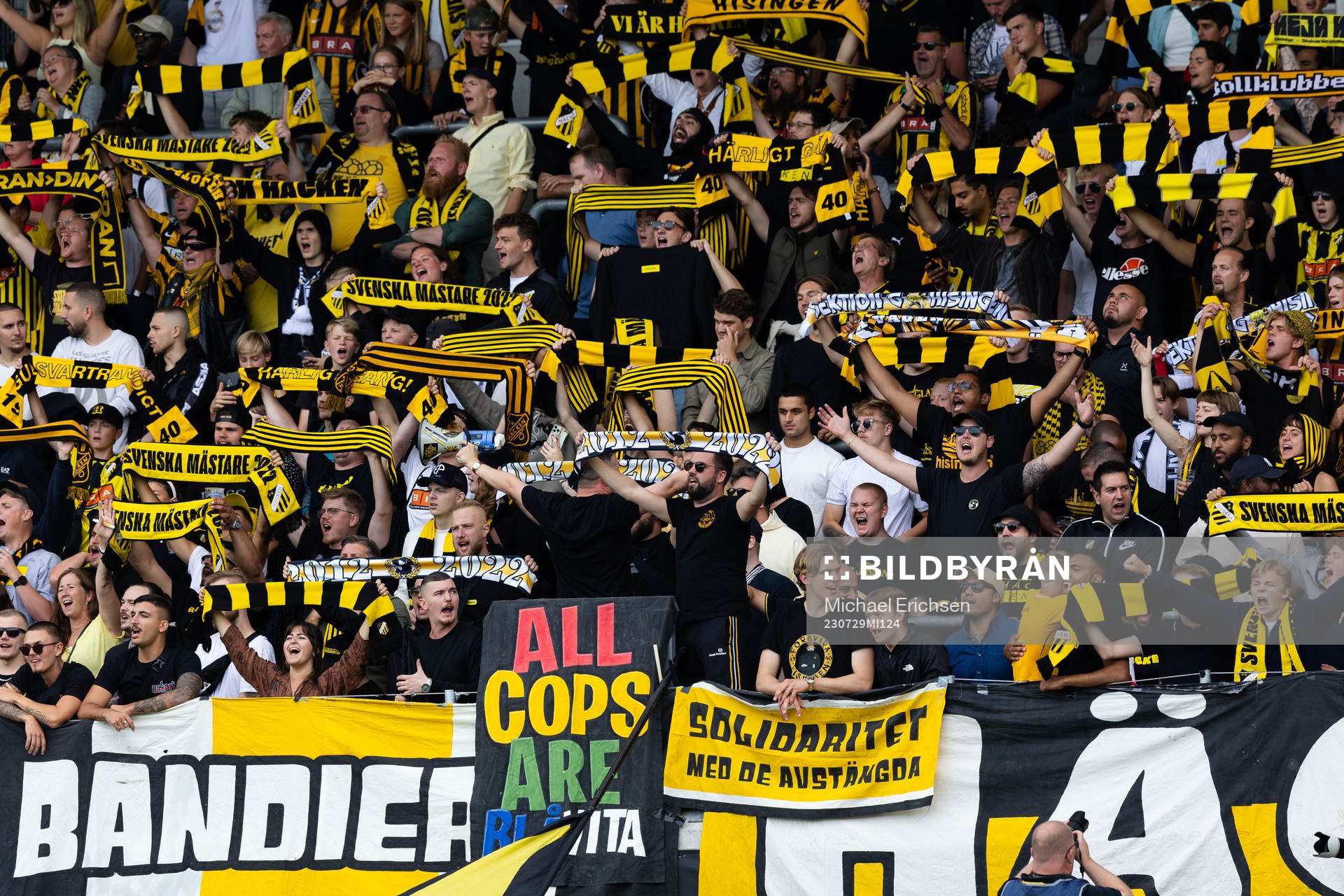 under fotbollsmatchen i Allsvenskan mellan Häcken och