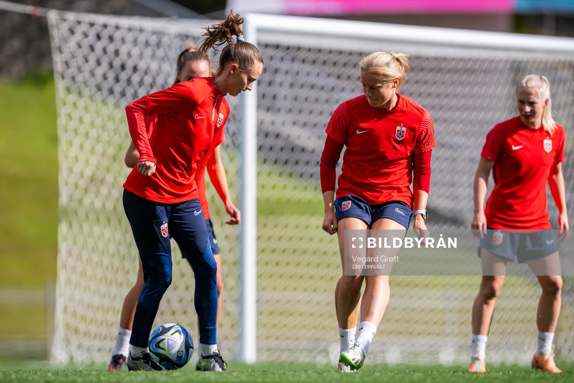 Caroline Graham Hansen and Julie Blakstad of the Norwegian