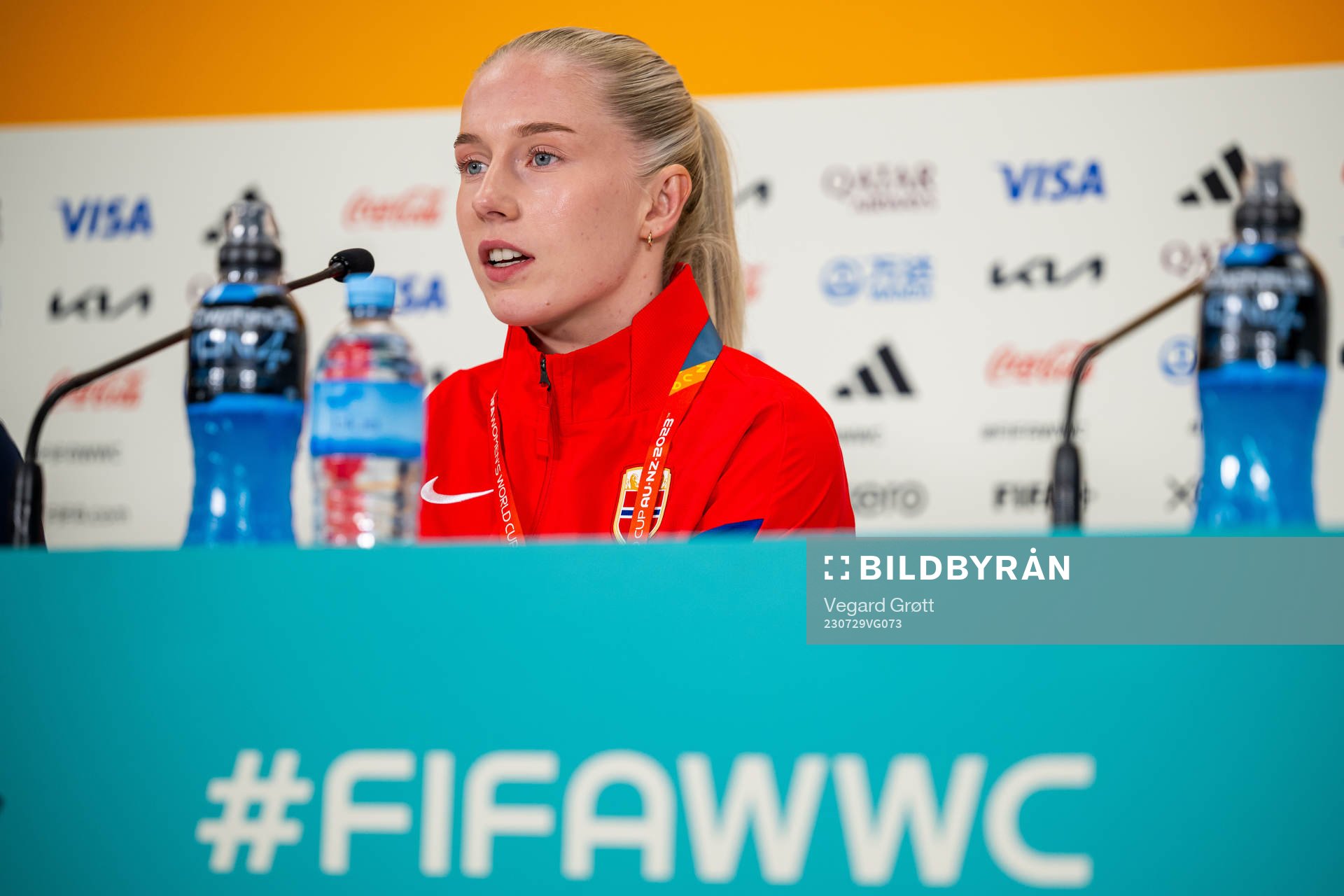 Thea Bjelde of the Norwegian women’s national football