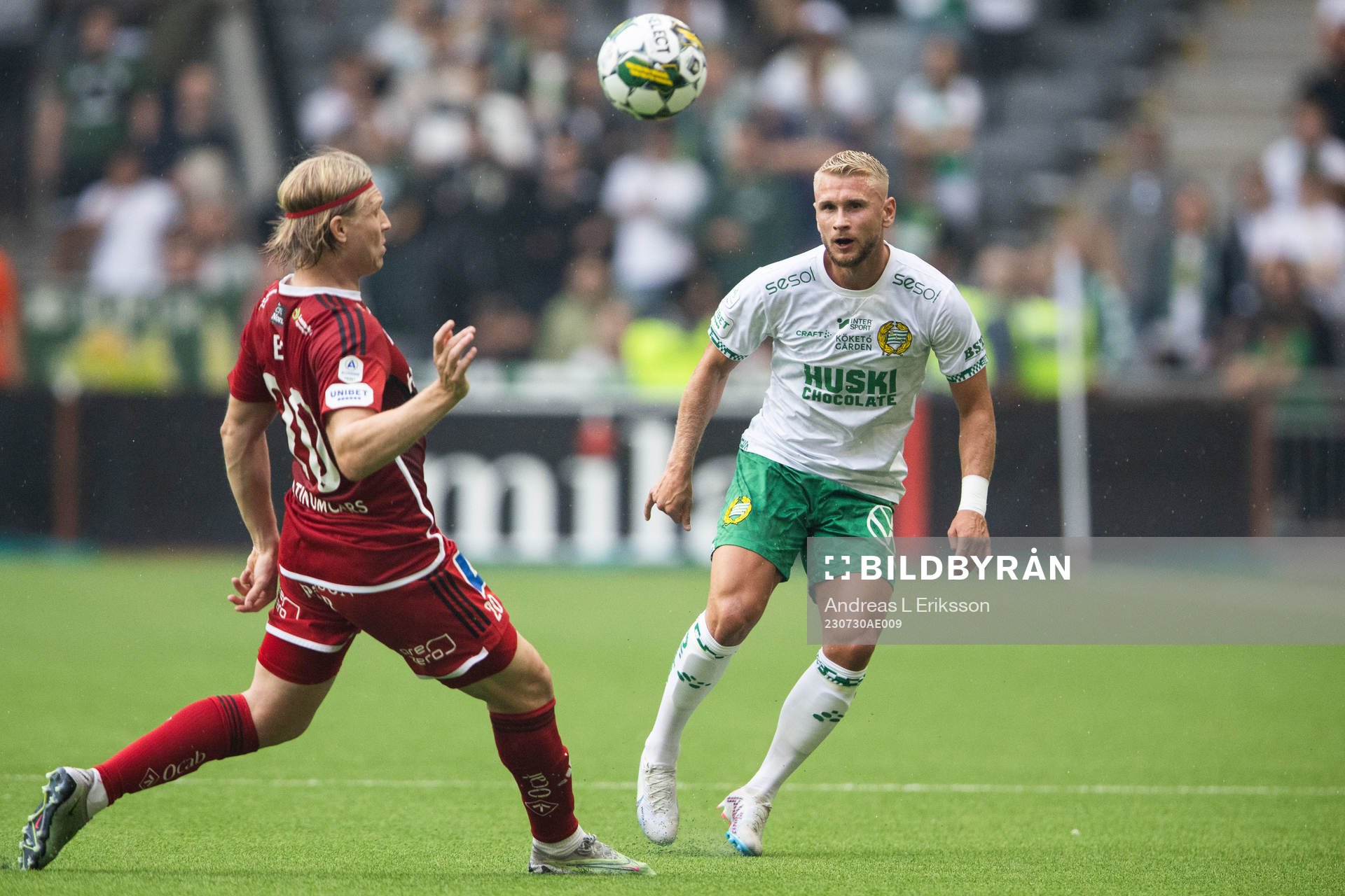 IFK Norrköpings Daniel Fritz Eid och Hammarbys Simon Strand
