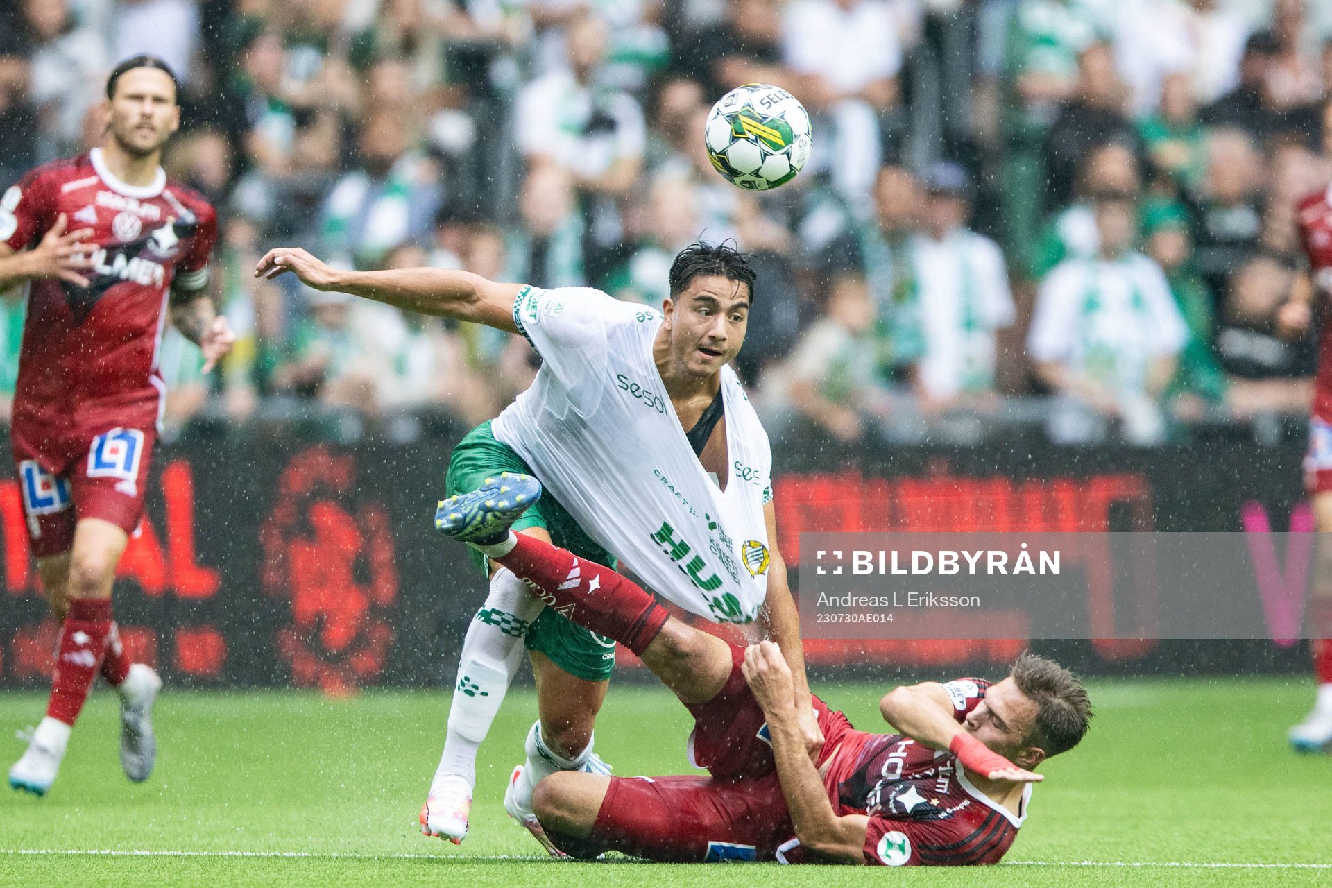 Hammarbys Jusef Erabi och IFK Norrköpings Anton Eriksson