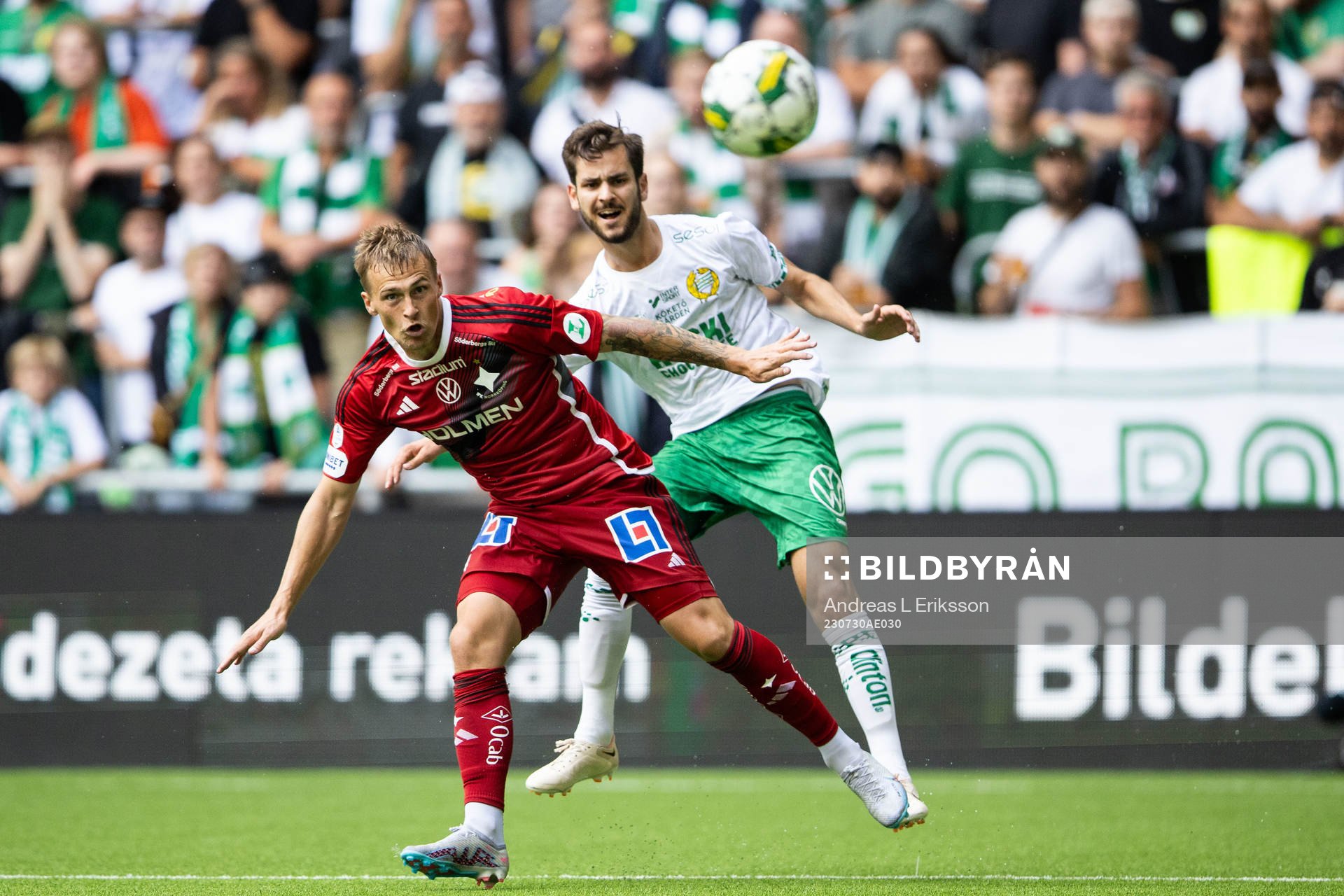 IFK Norrköpings Marco Lund Nielsen och Hammarbys Adi Nalic