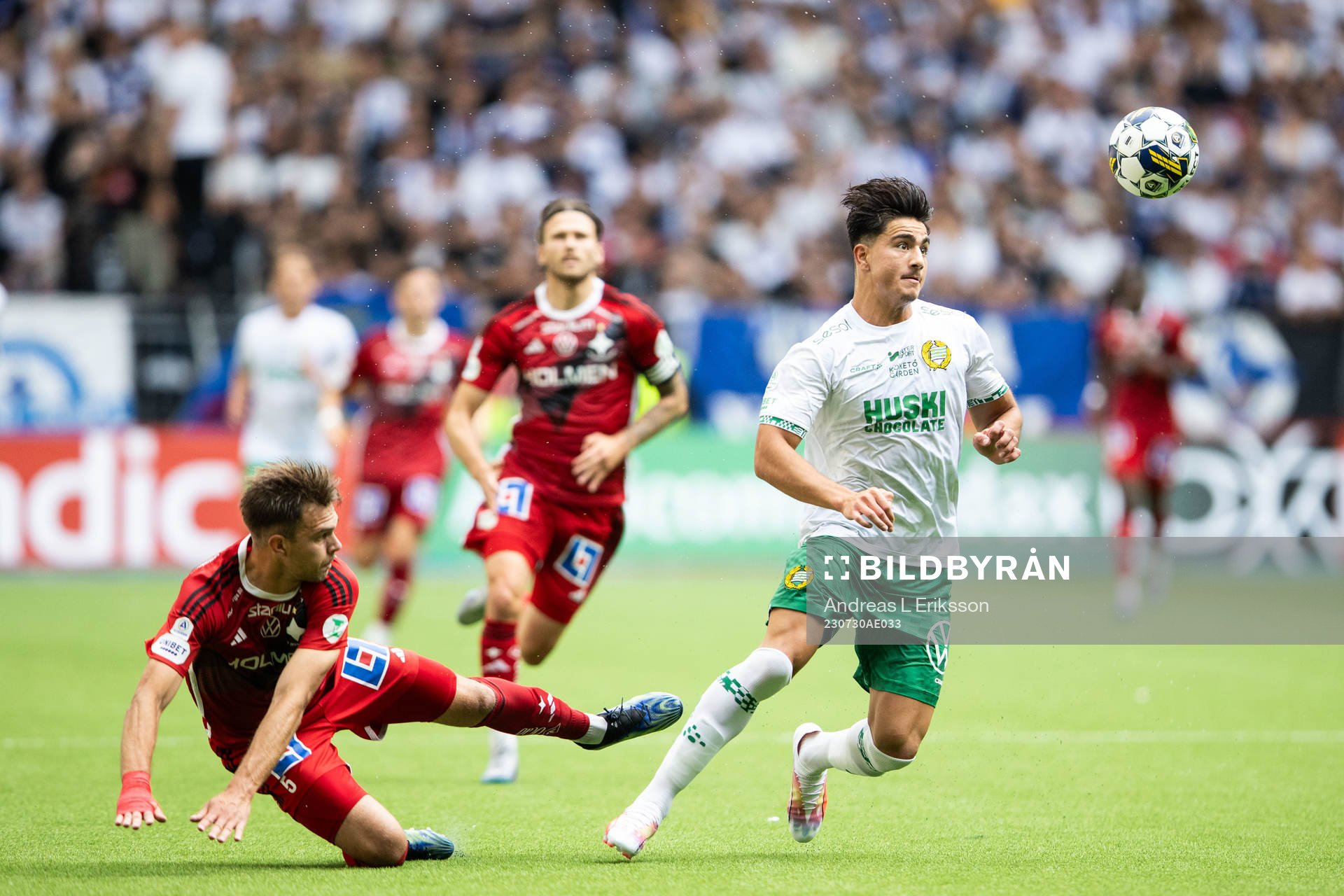 IFK Norrköpings Anton Eriksson och  Hammarbys Jusef Erabi