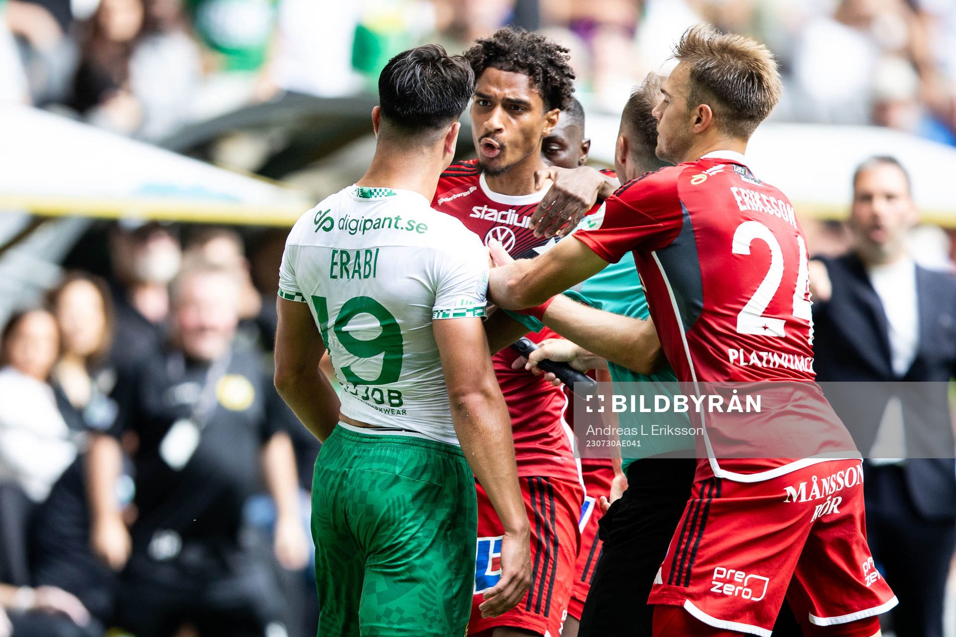 IFK Norrköpings Jesper Ceesay och Hammarbys Jusef Erabi
