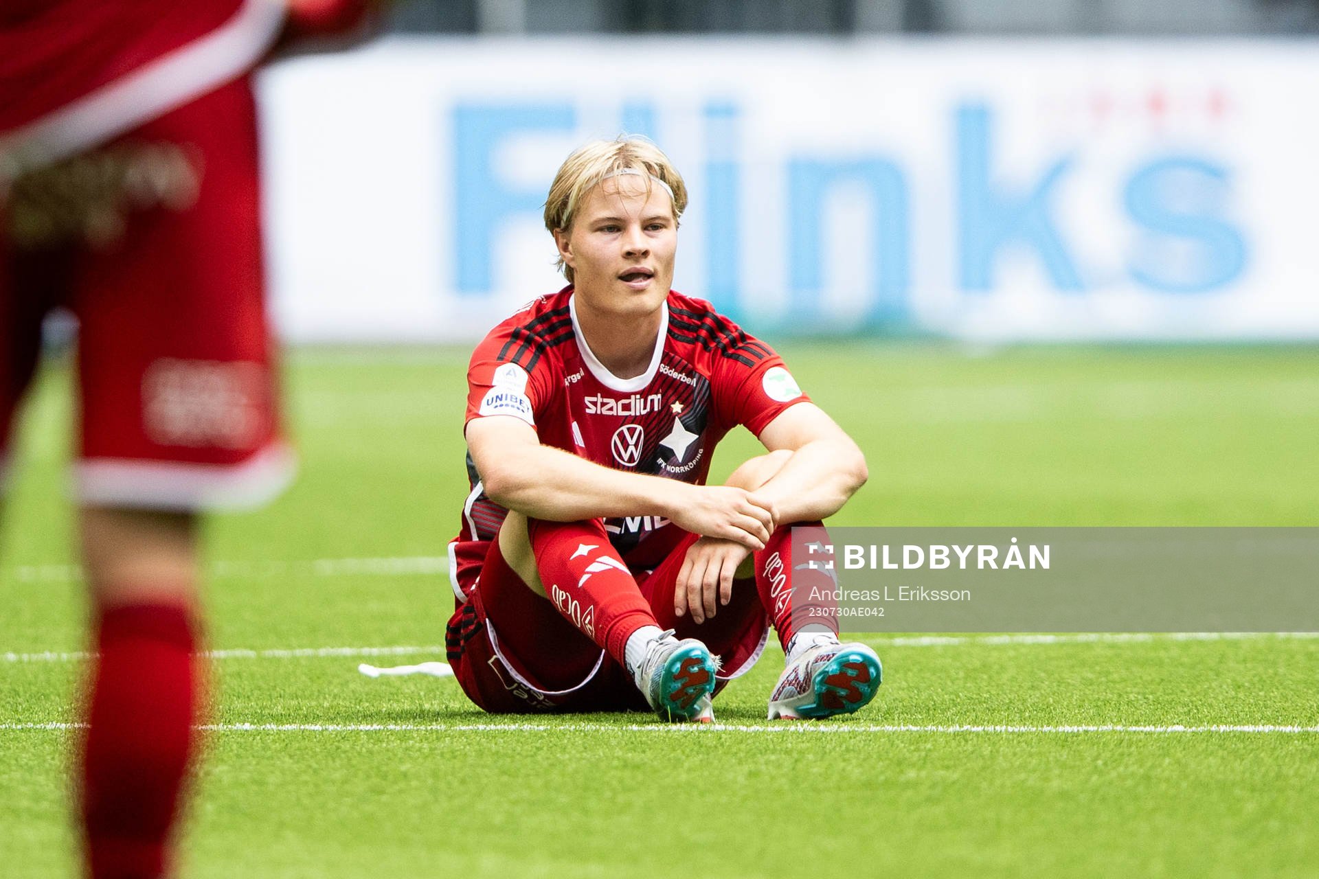 IFK Norrköpings Andri Lucas Gudjohnsen deppar