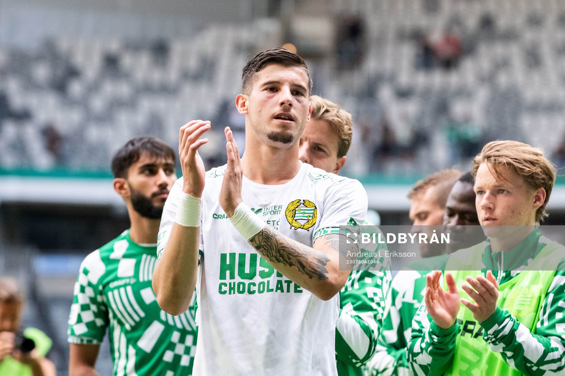 Hammarbys Viktor Djukanovic jublar