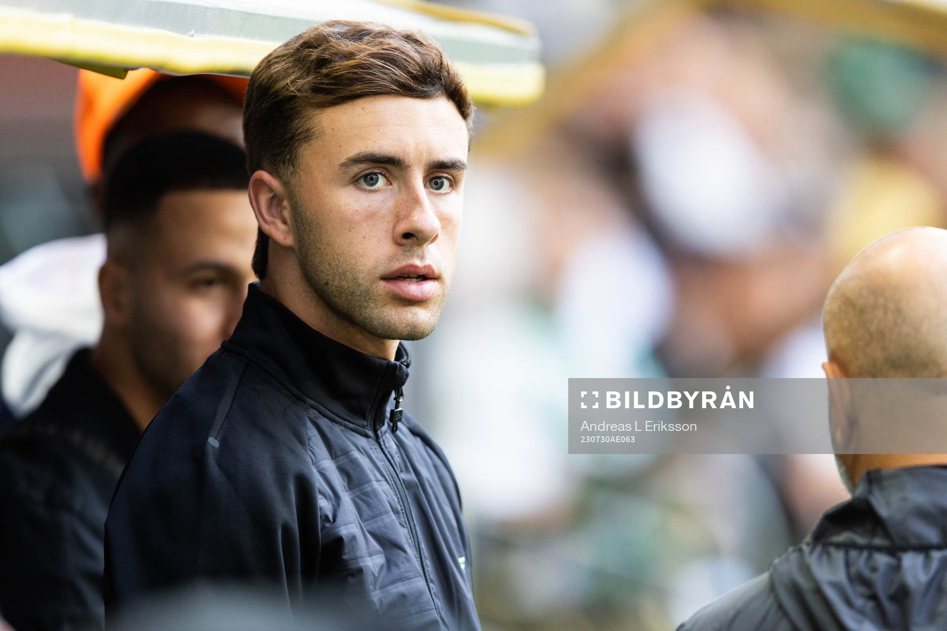Hammarbys Marc Llinares innan fotbollsmatchen i Allsvenskan