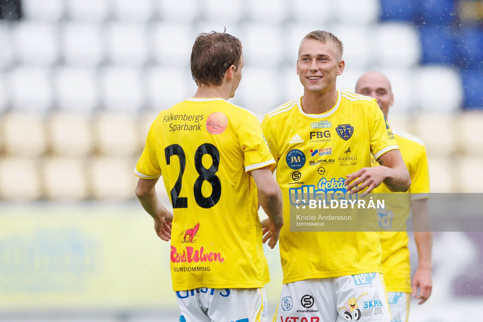 Falkenbergs Gabriel Johansson jublar