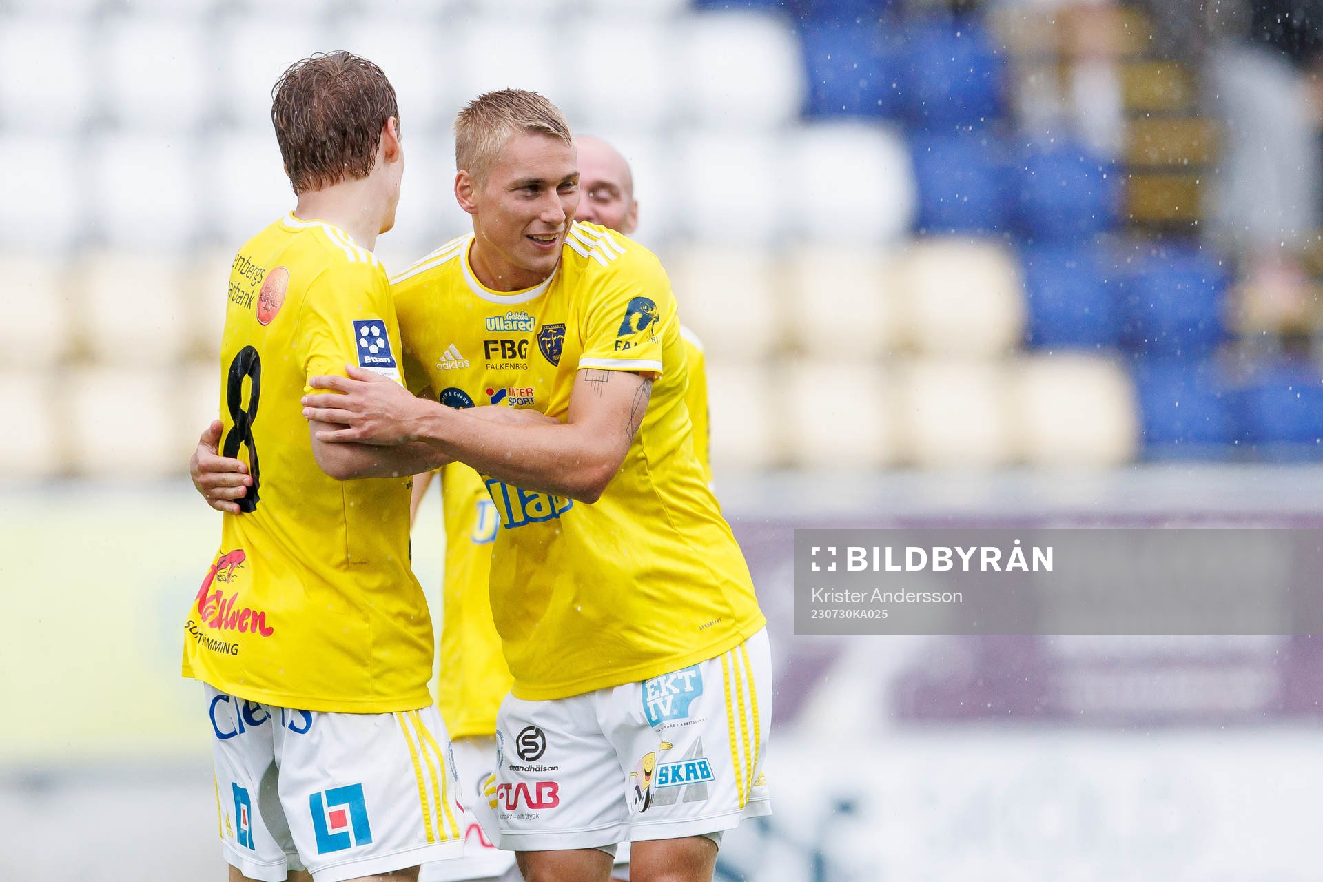 Falkenbergs Gabriel Johansson jublar