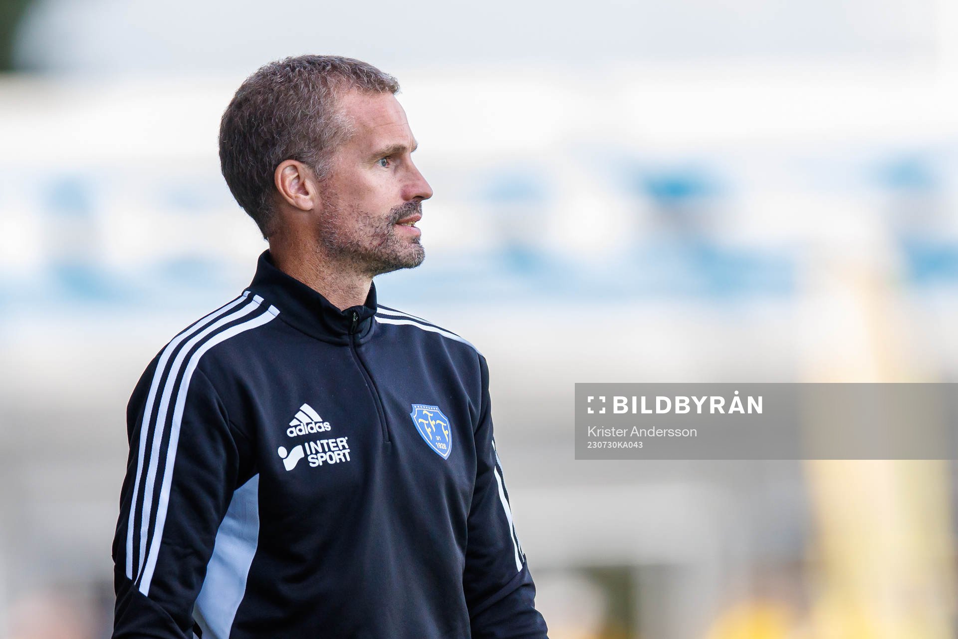 Falkenbergs tränare Christoffer Andersson