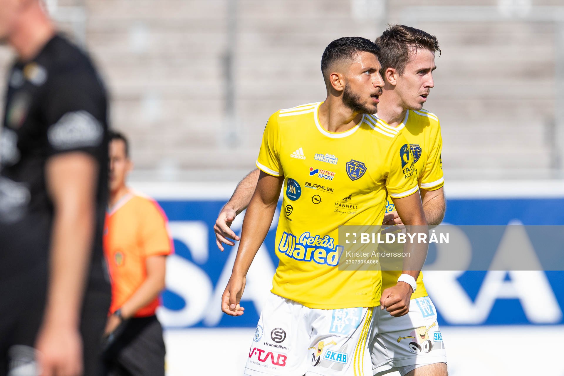 Falkenbergs Leonardo Farah Shahin och Adam Eriksson