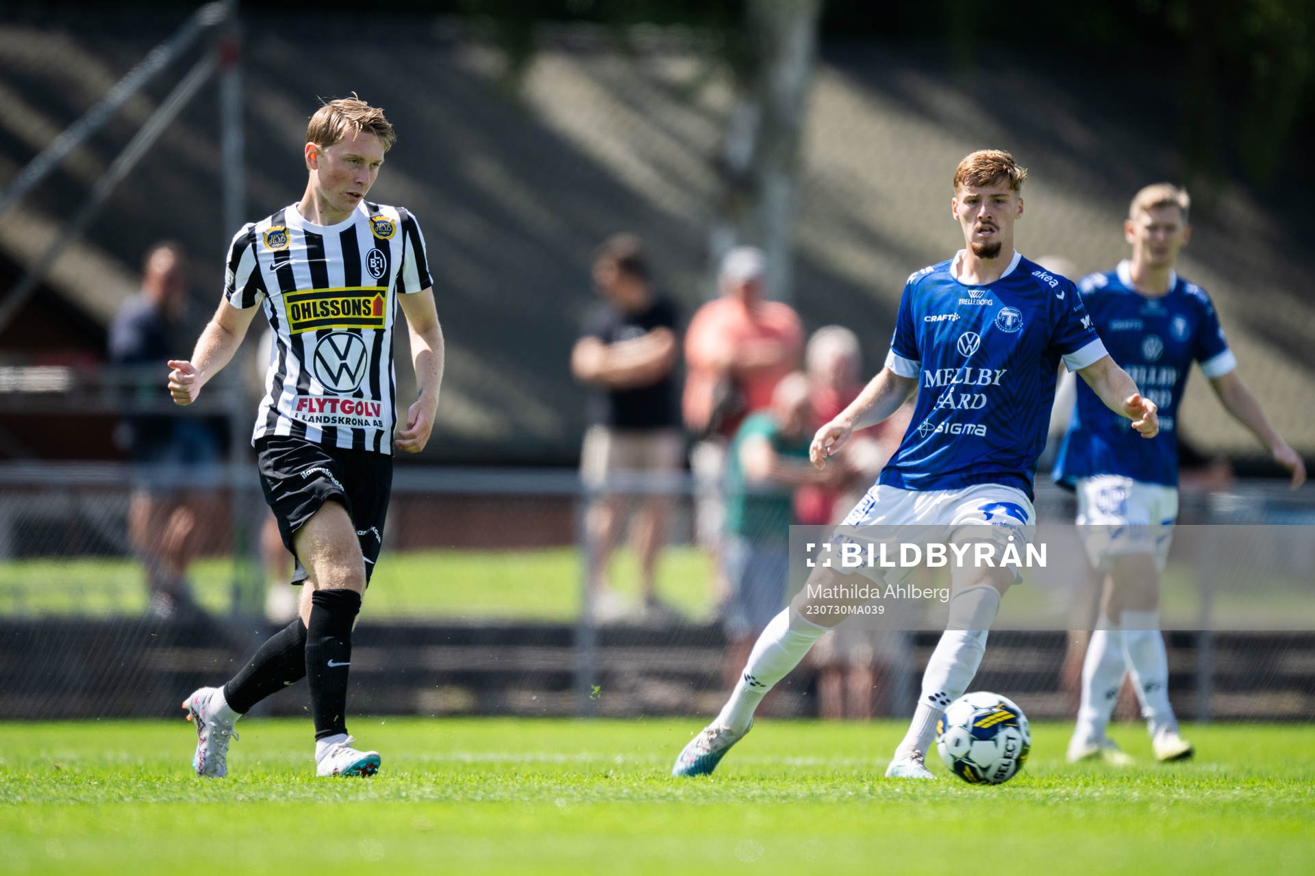 Landskronas Adam Egnell och Trelleborgs Markus Björkqvist