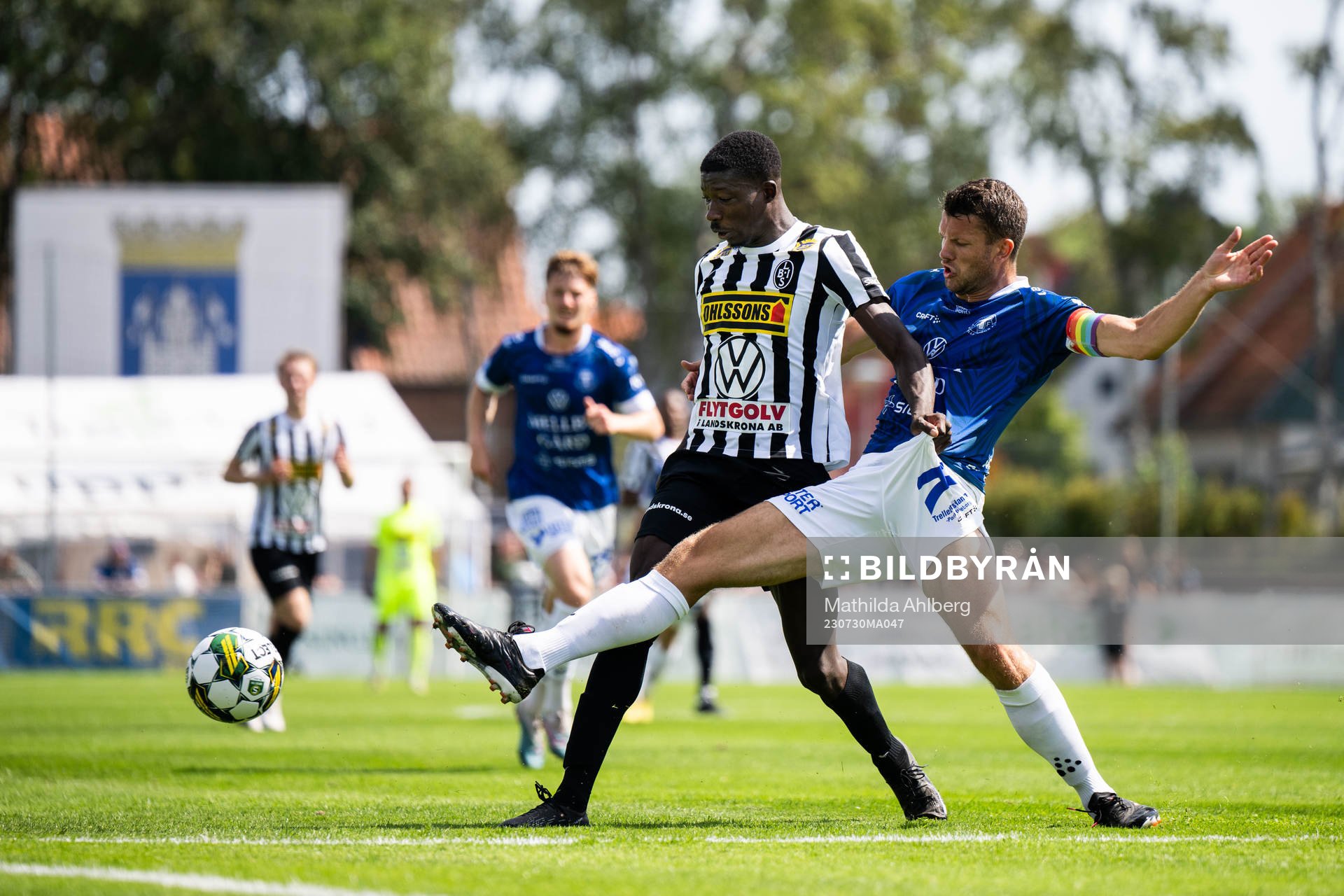 Landskronas Ousmane Diawara och Trelleborgs Mattias