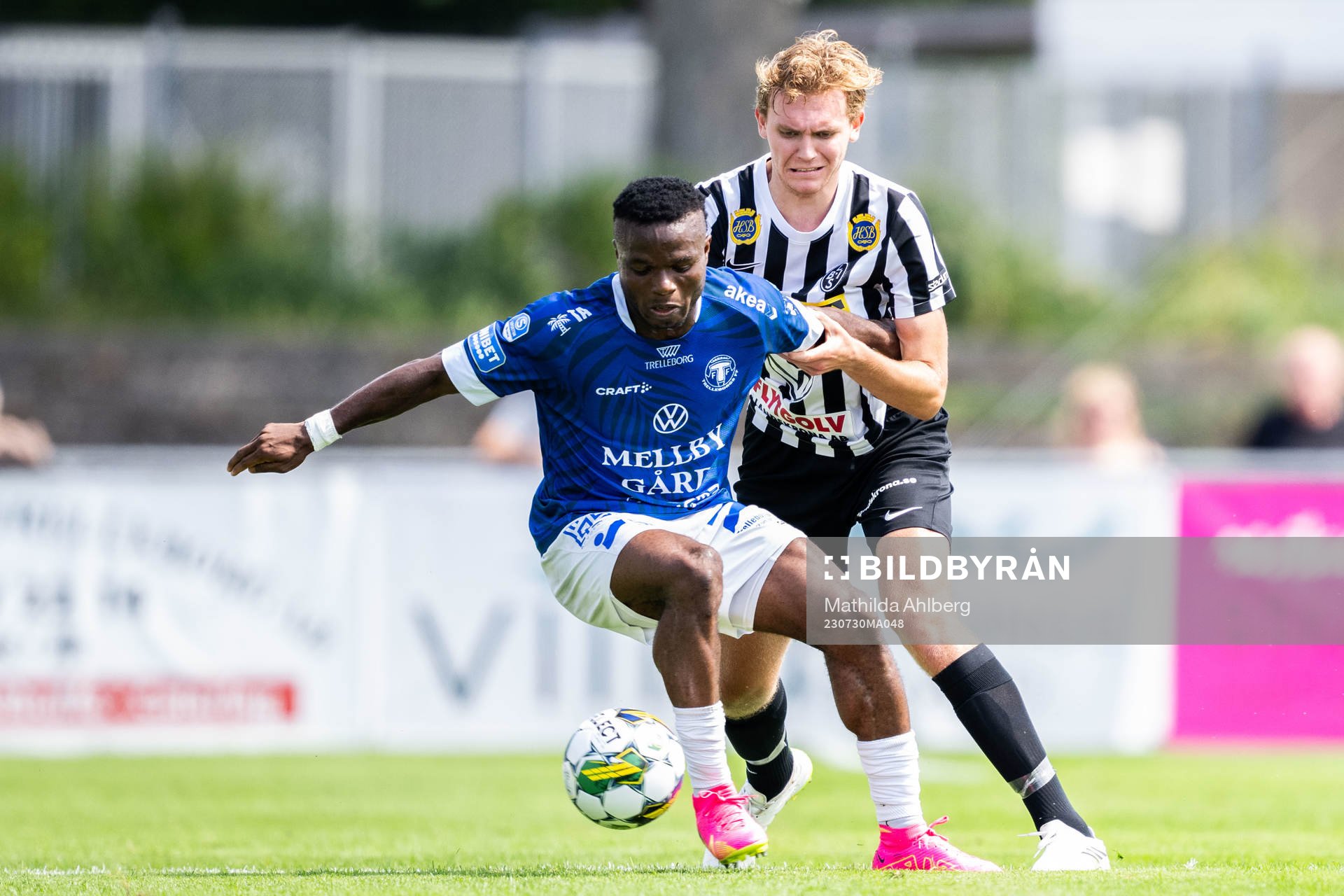 Trelleborgs Henry Offia och Landskronas Melker Jonsson